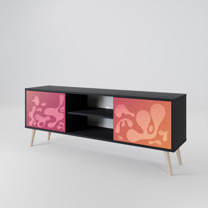 IRREGULAR PINK Dvoudveřový TV stolek