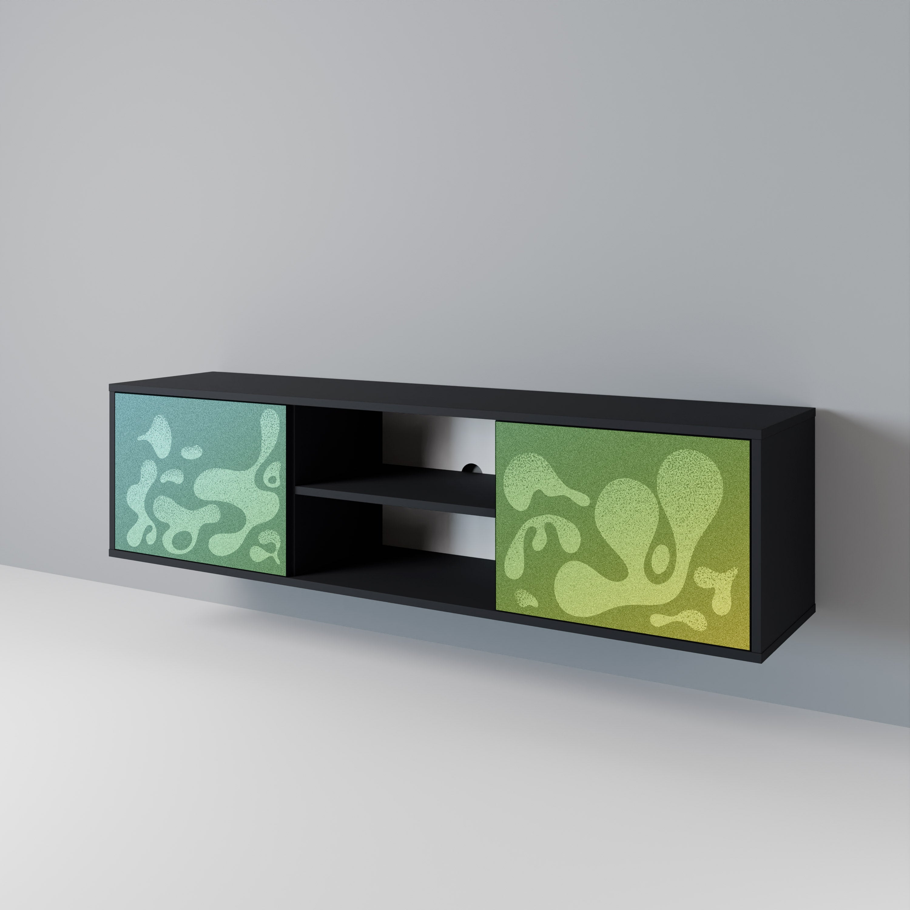 IRREGULAR BLUE 2-Door TV Cabinet