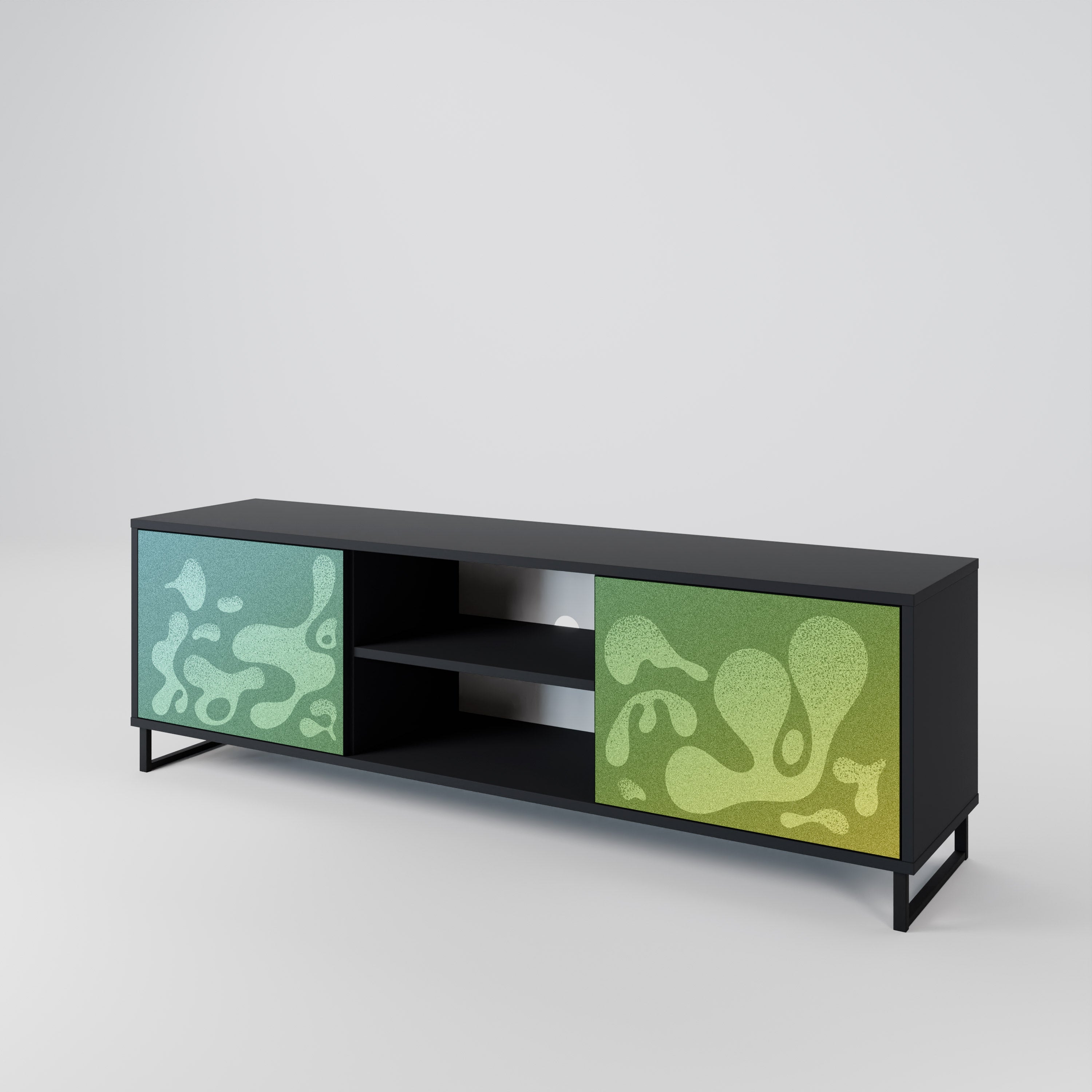 IRREGULAR BLUE 2-Door TV Cabinet