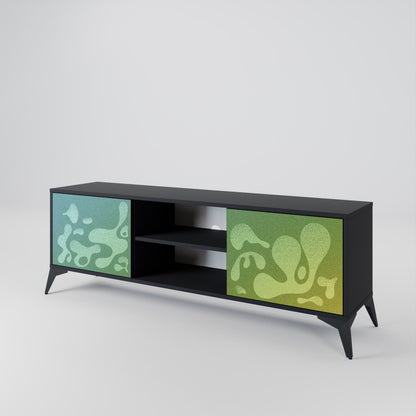 IRREGULAR BLUE Dvoudveřový TV stolek