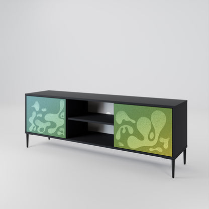 IRREGULAR BLUE Dvoudveřový TV stolek