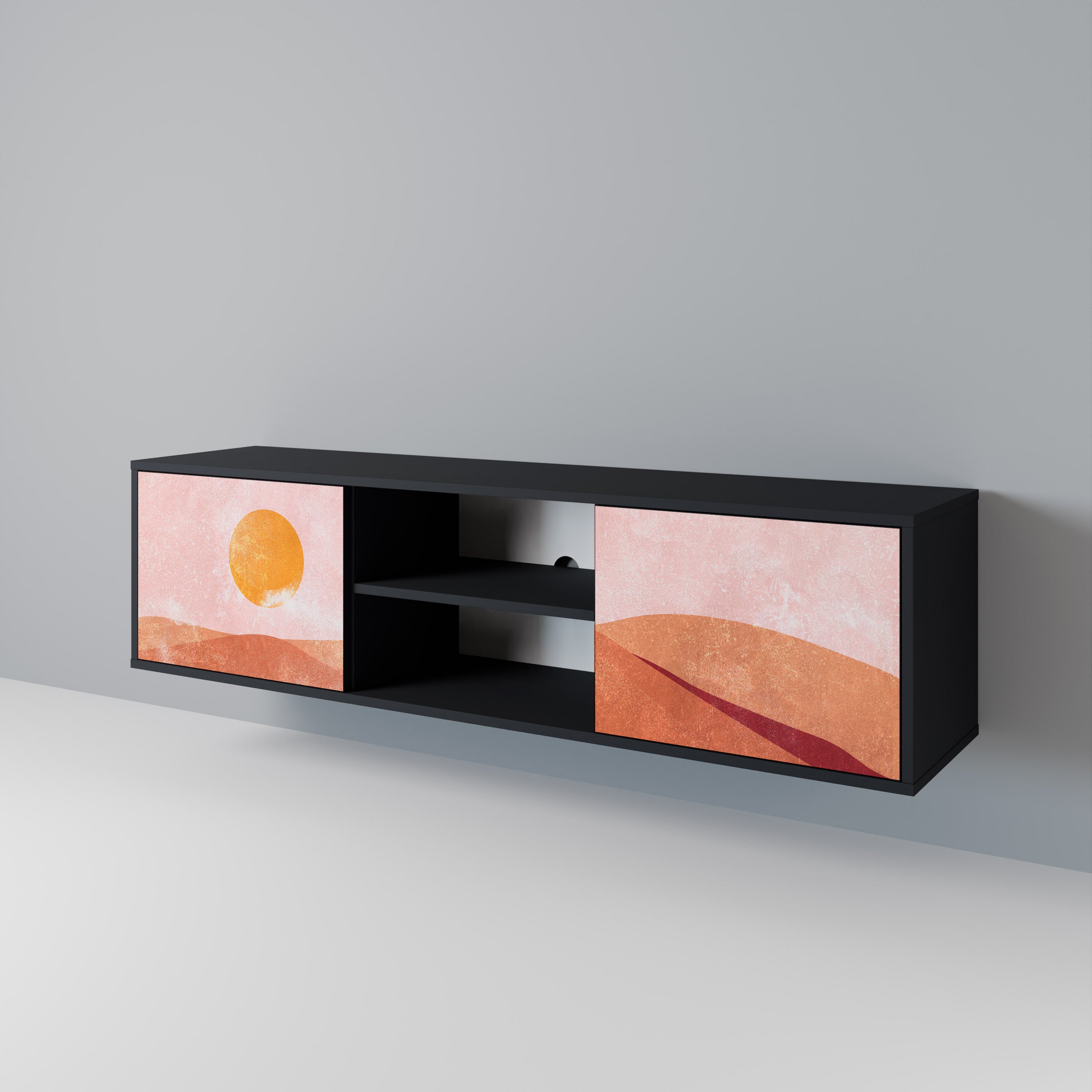 LUMINOUS SUNLIGHT Dvoudveřový TV stolek