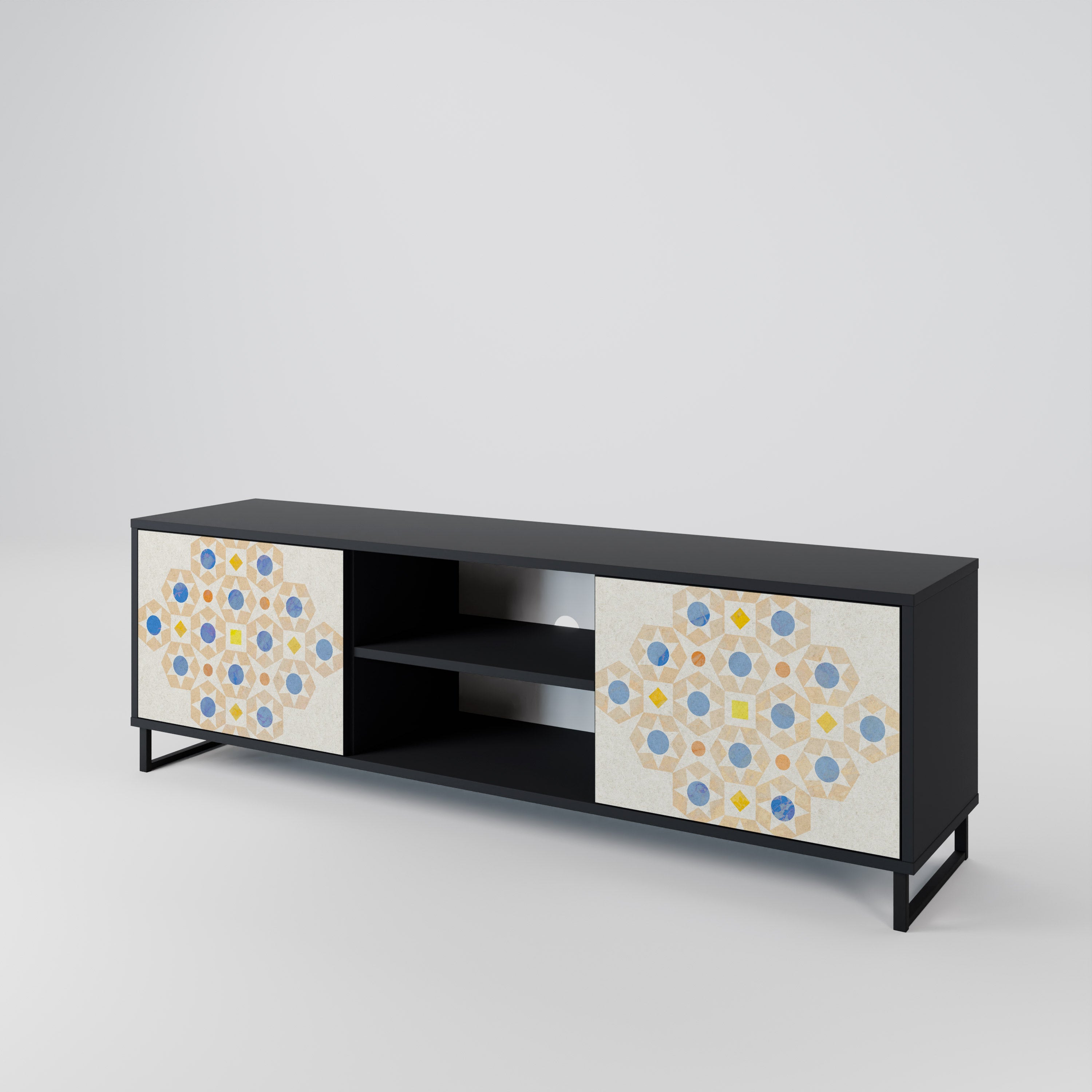 PATTERNED PRISM 2-Door TV Cabinet