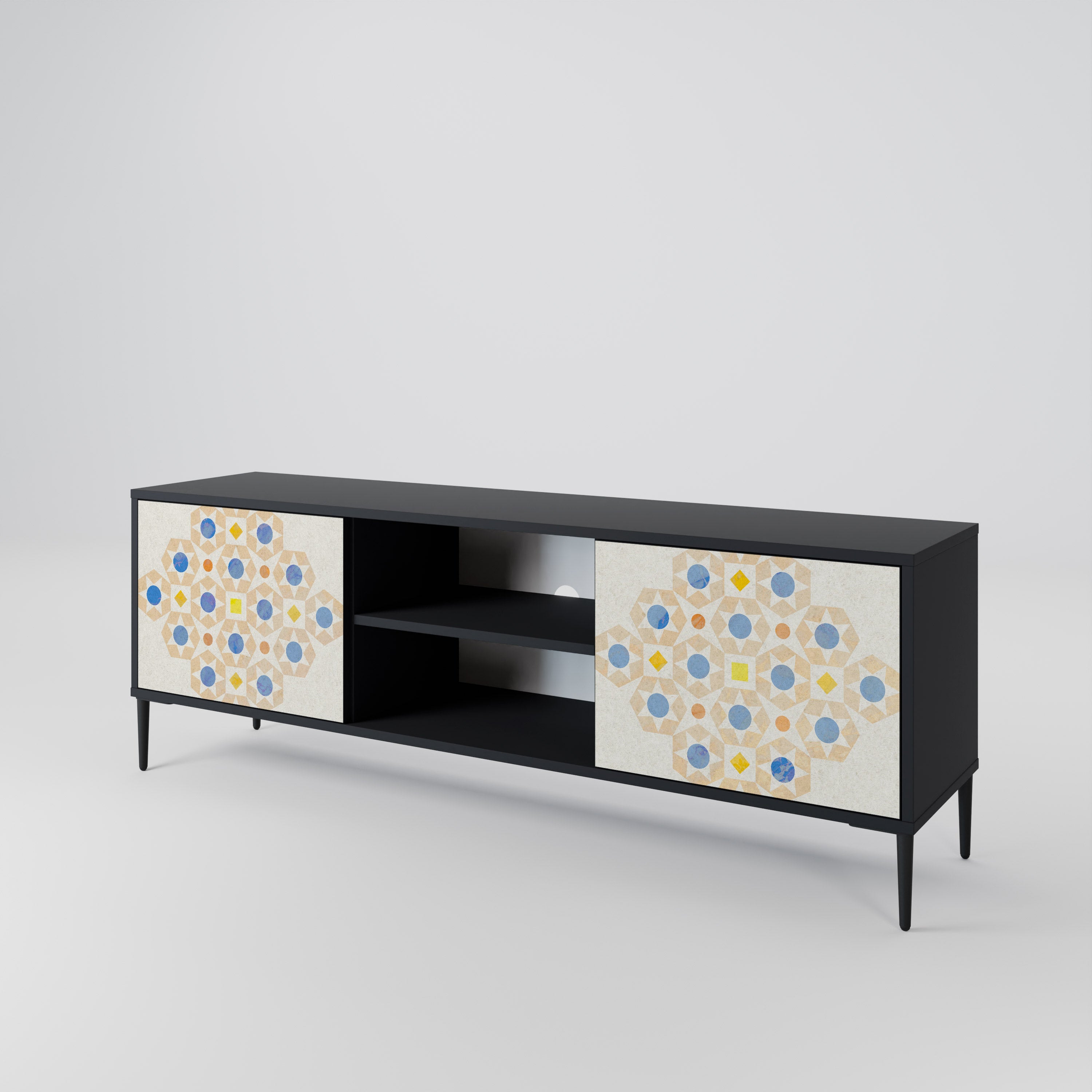 PATTERNED PRISM 2-Door TV Cabinet