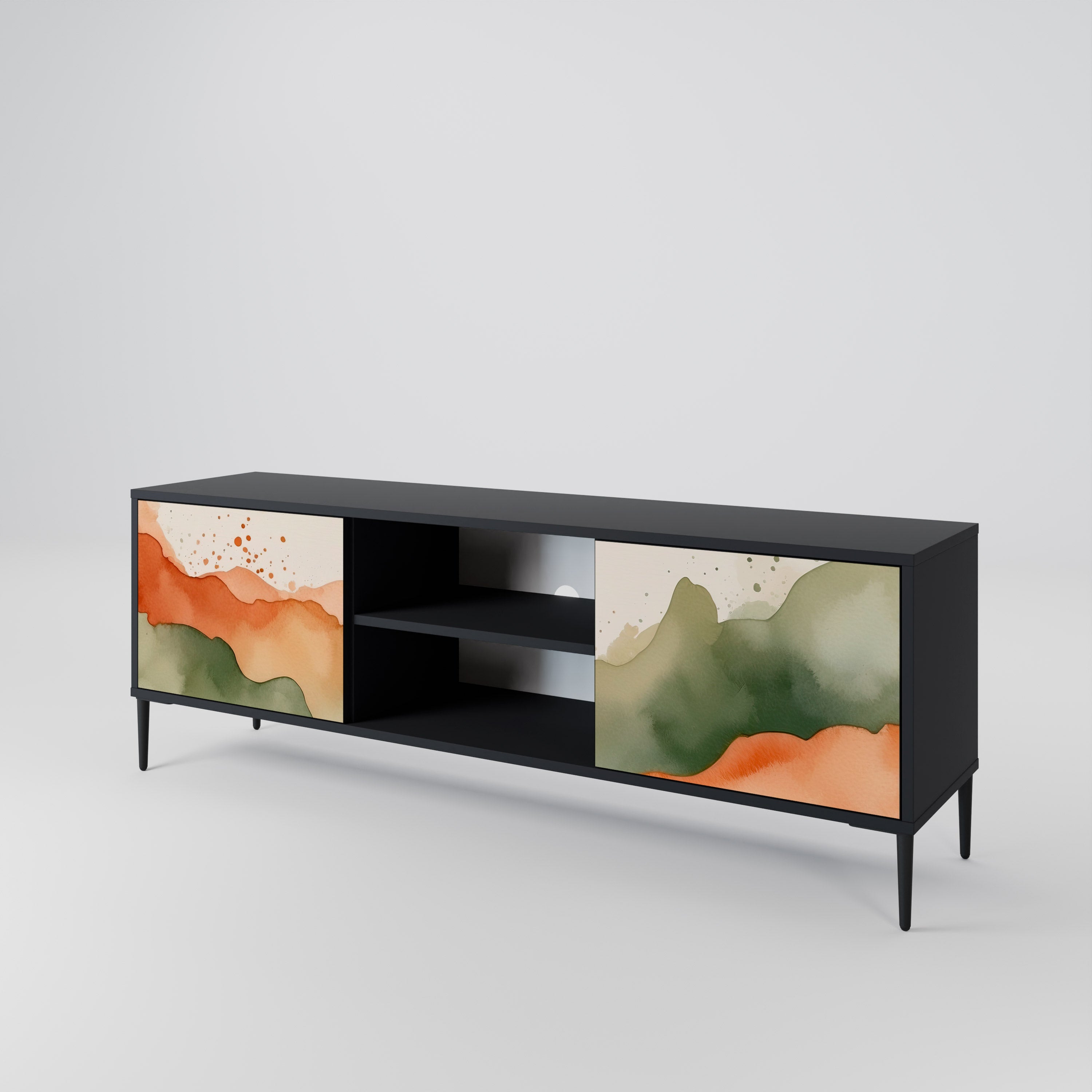 WATERCOLOUR PEAKS 2-Door TV Cabinet