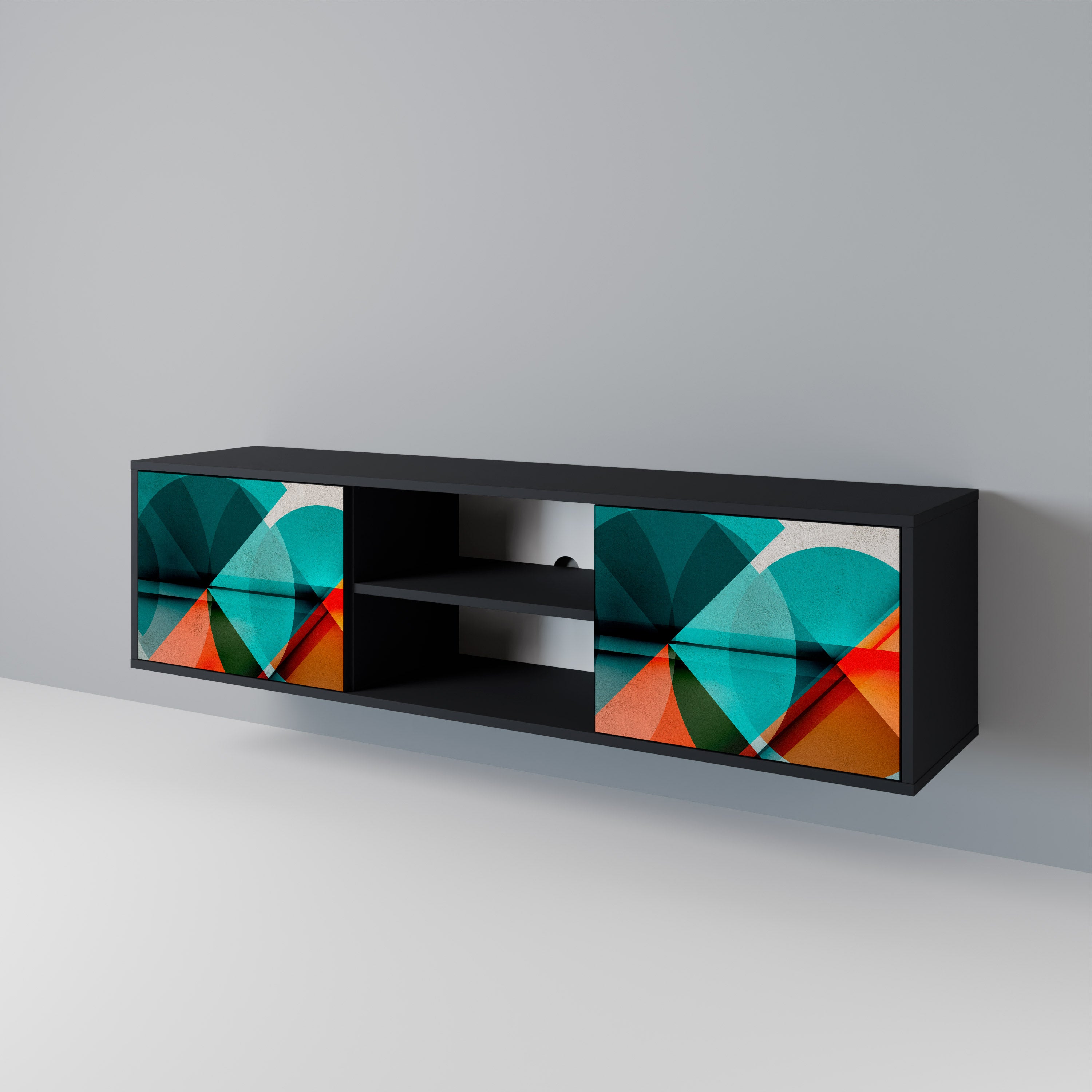 CIRCULAR RHAPSODY 2-Door TV Cabinet