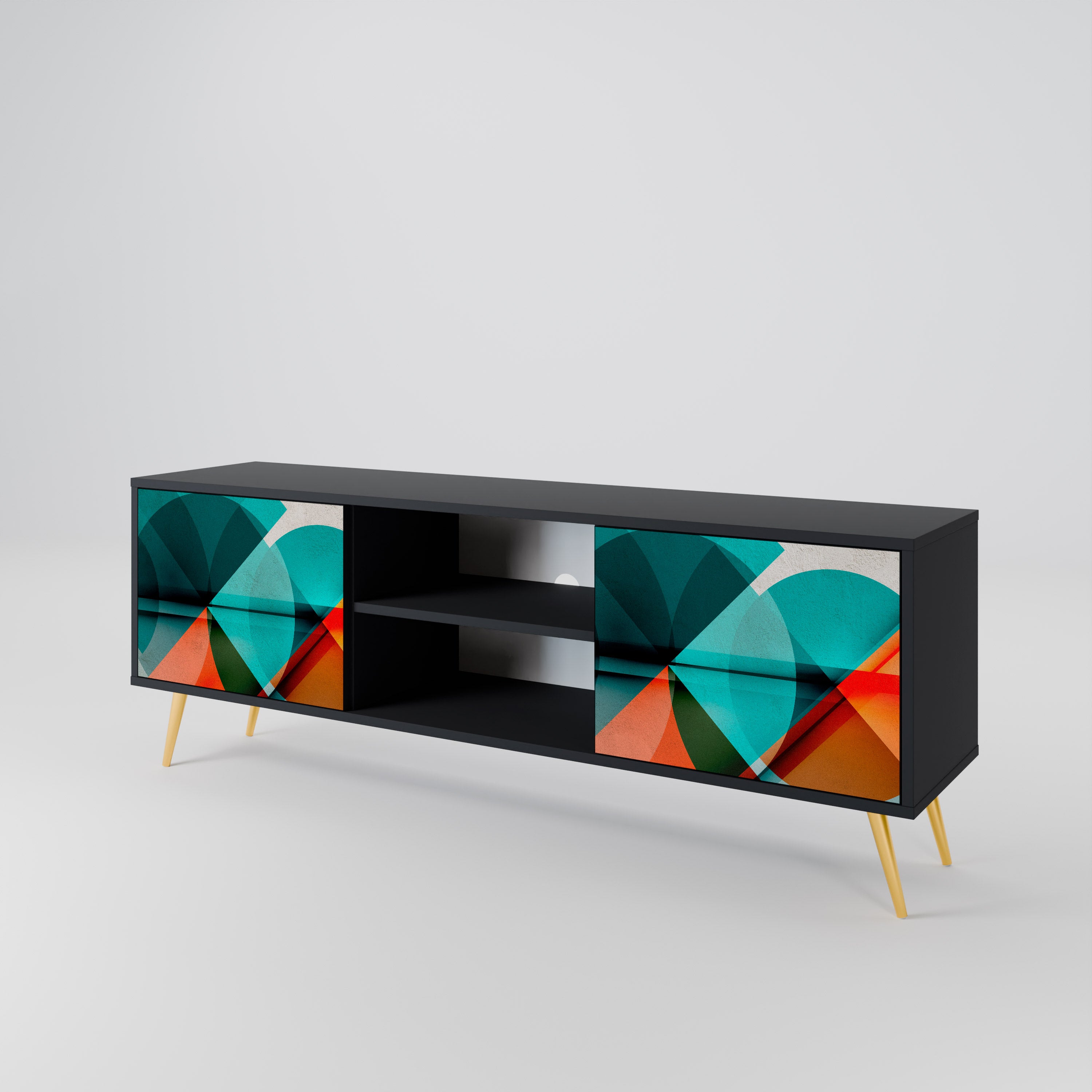 CIRCULAR RHAPSODY 2-Door TV Cabinet