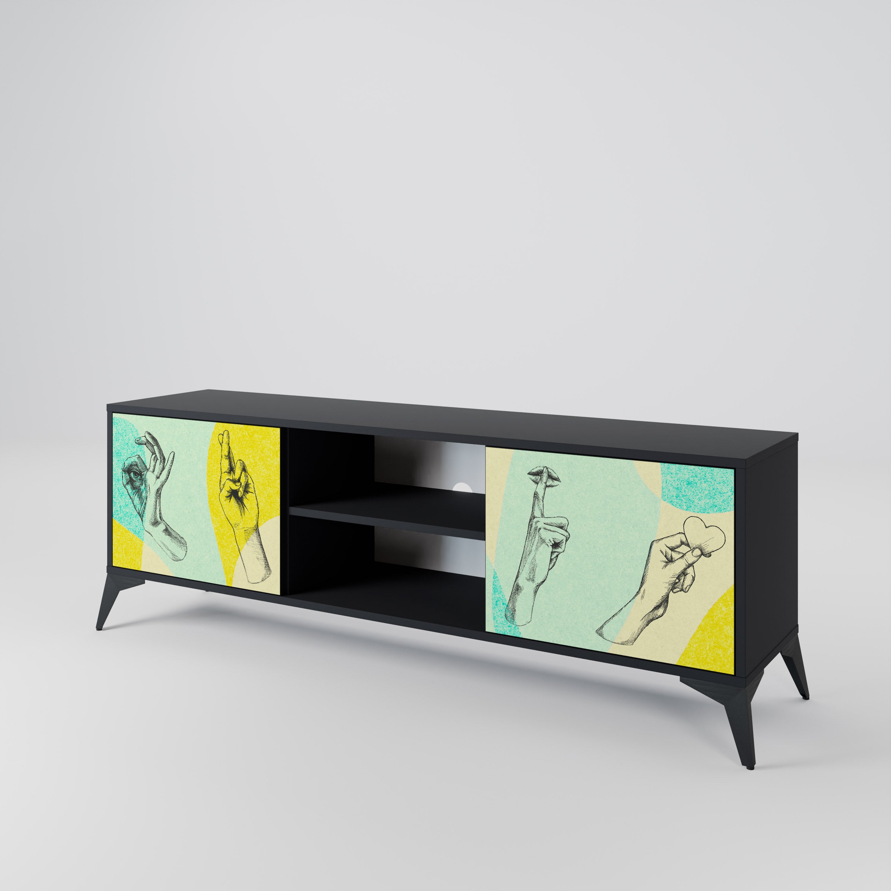 BODY LANGUAGE 2-Door TV Cabinet