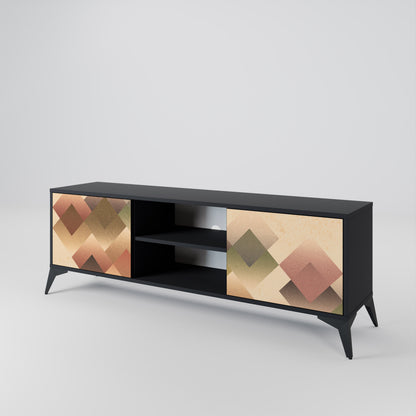 GEOMETRIC FUSION Dvoudveřový TV stolek