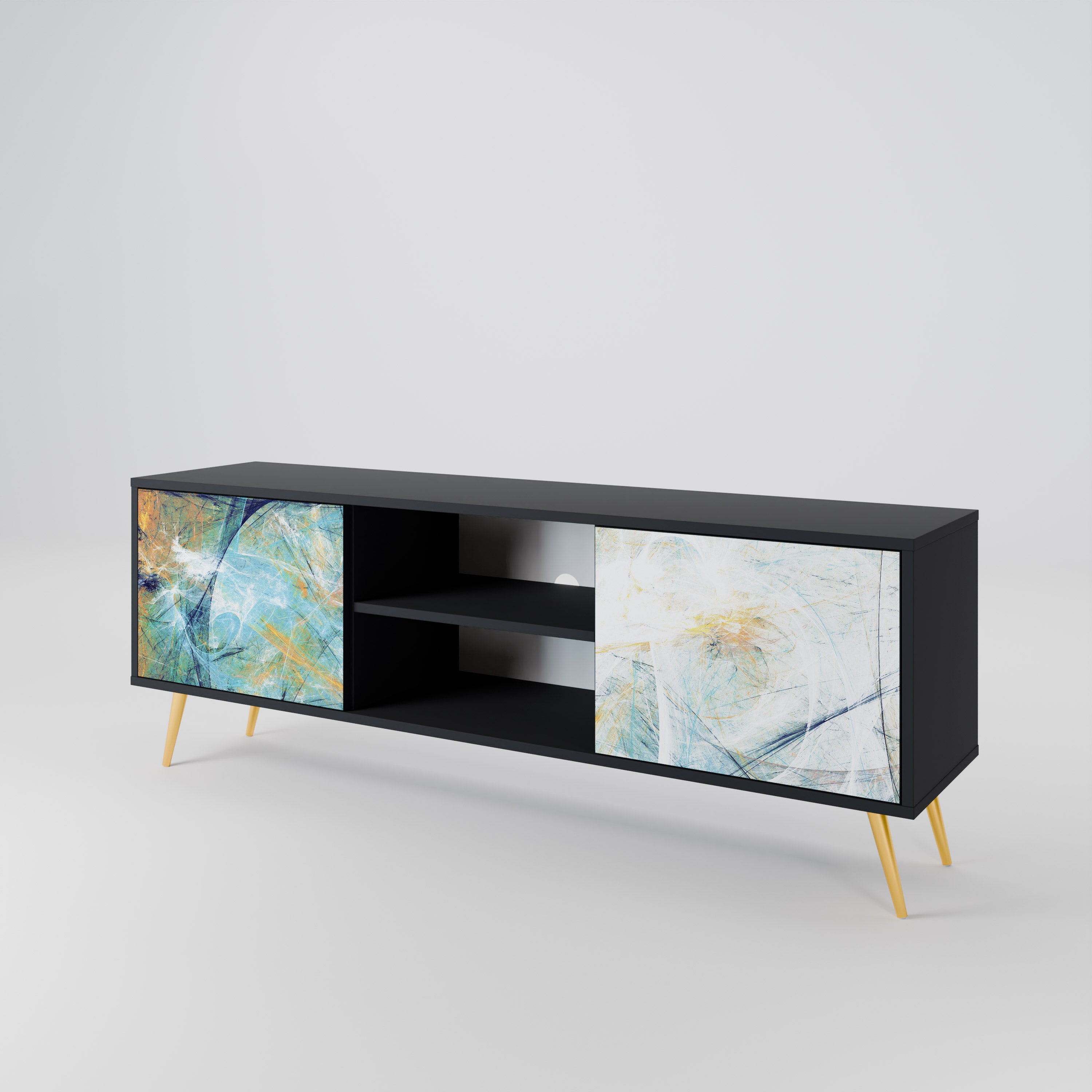 ABSTRACT THOUGHTS 2-Door TV Cabinet