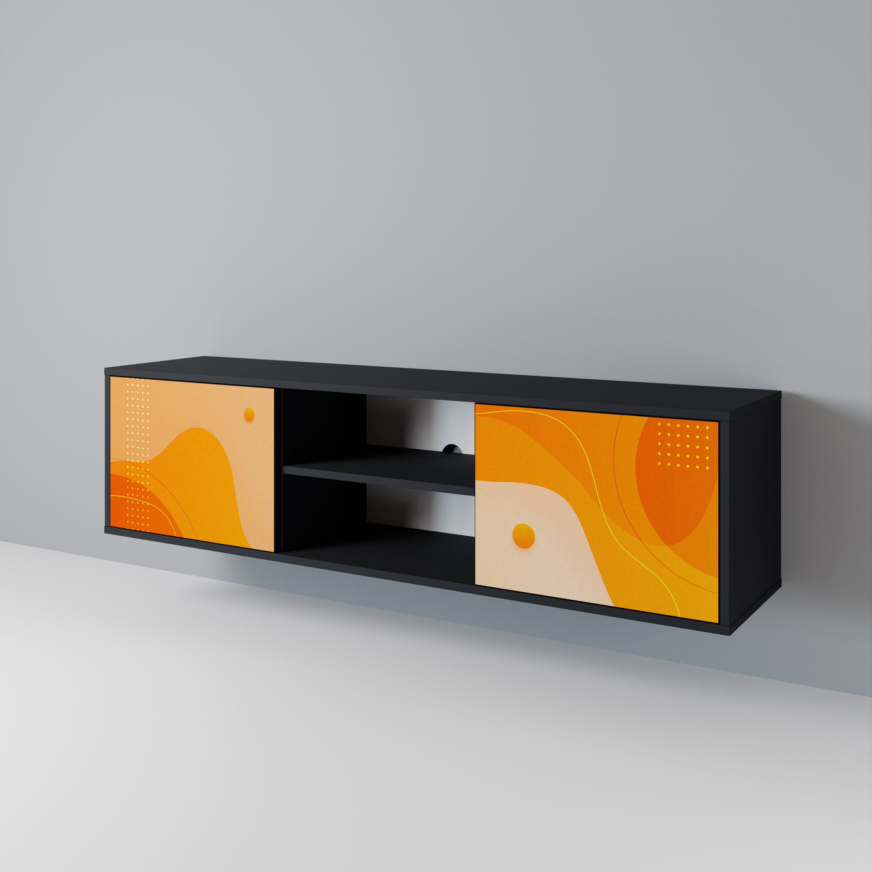 ORANGE ARRANGEMENT 2-Door TV Cabinet