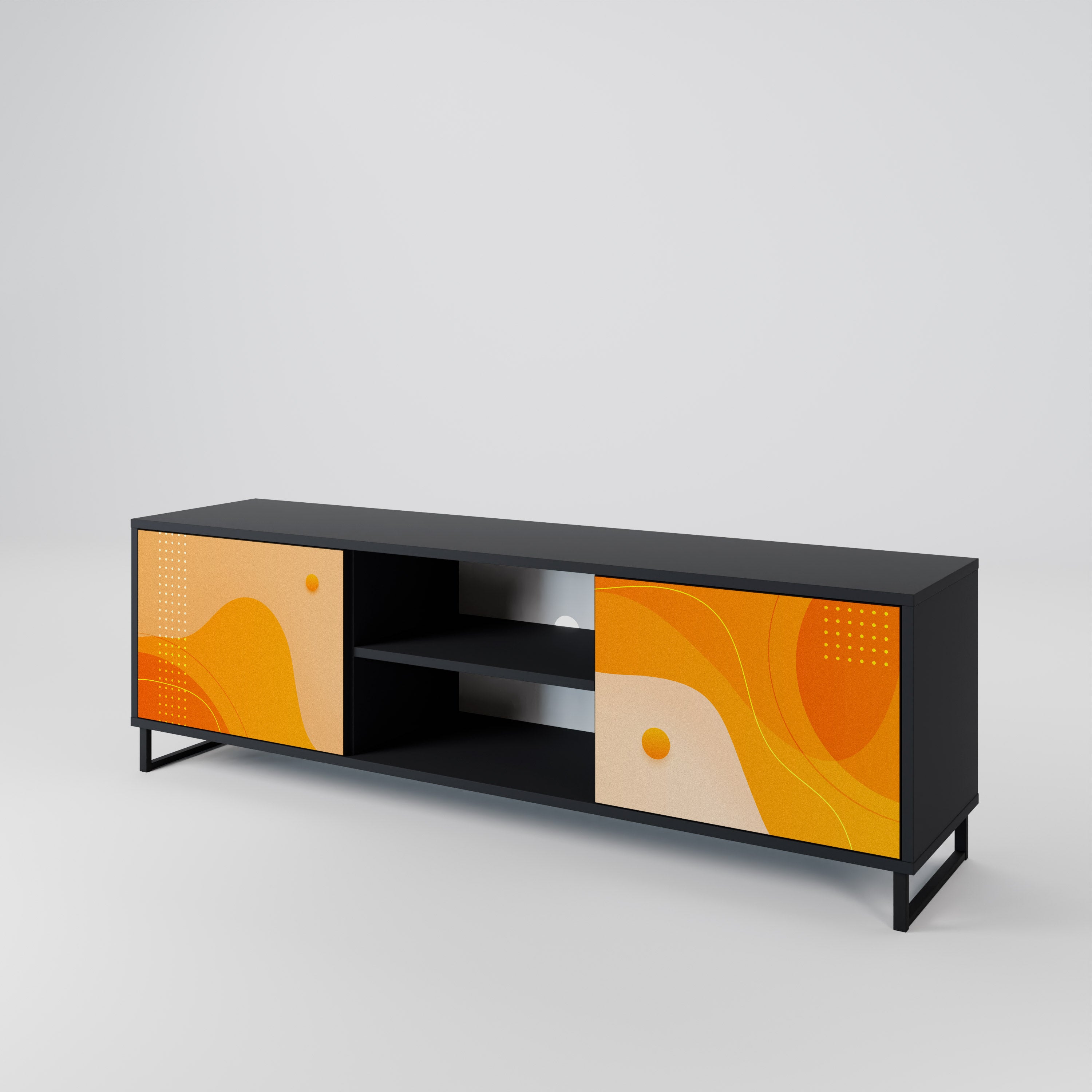 ORANGE ARRANGEMENT 2-Door TV Cabinet
