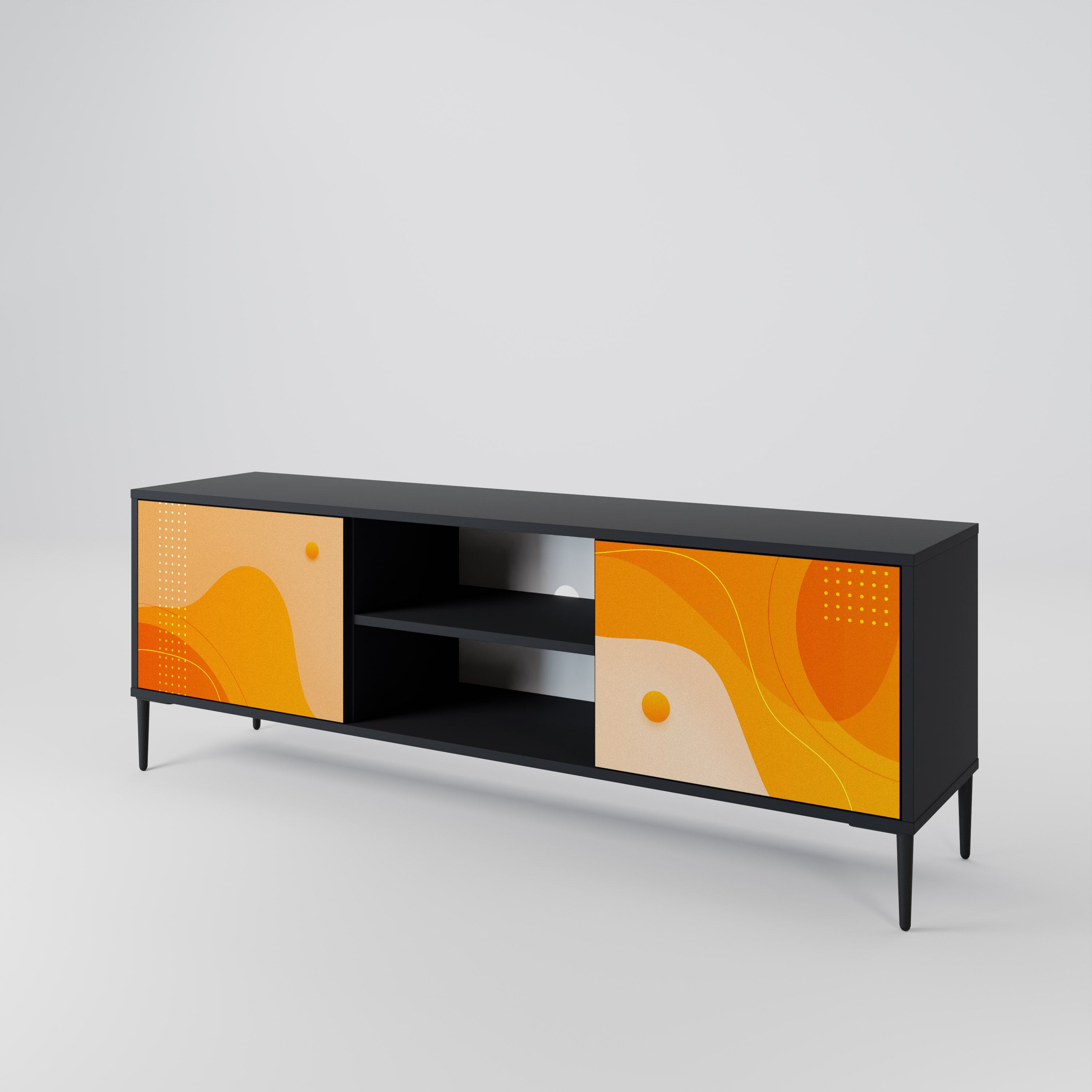 ORANGE ARRANGEMENT 2-Door TV Cabinet