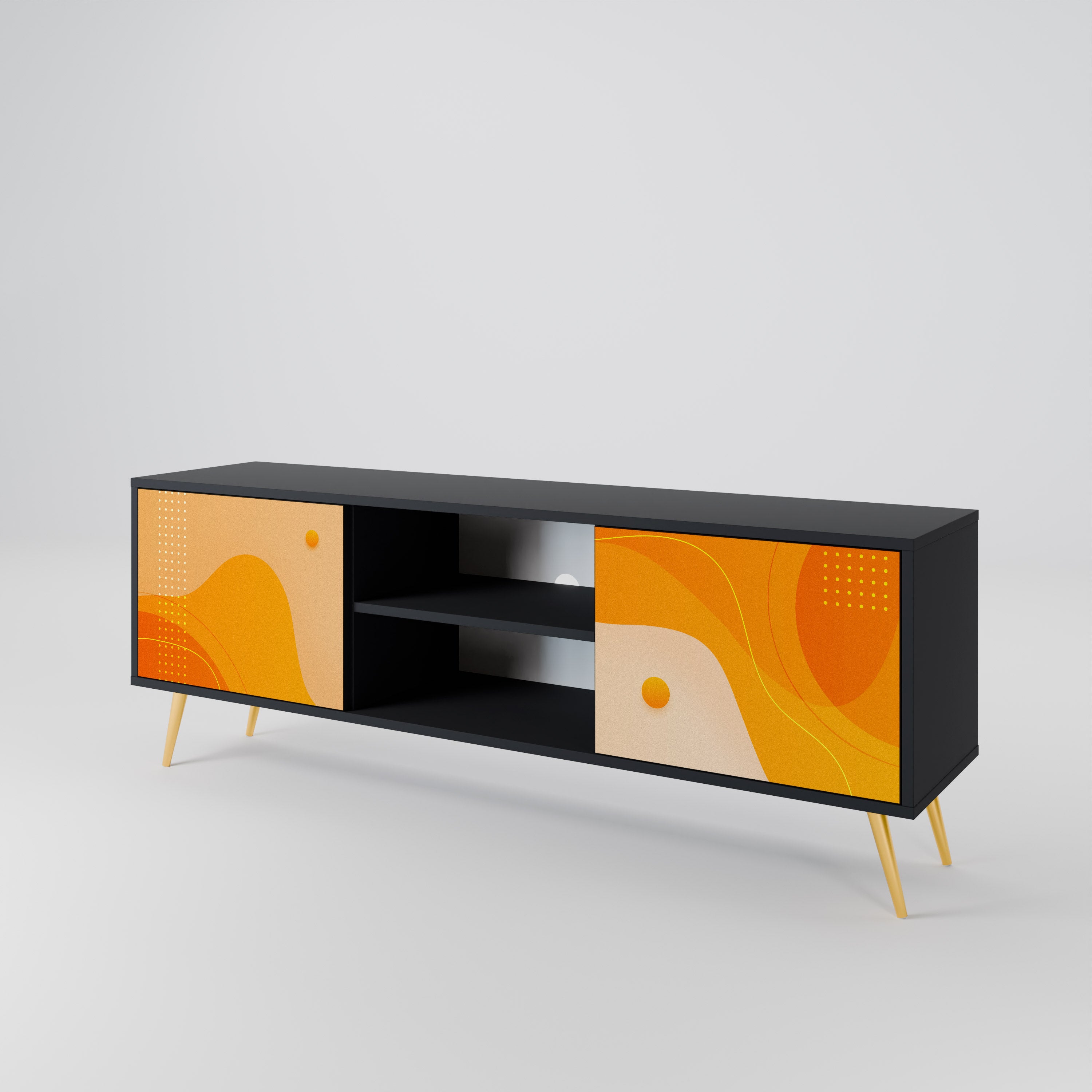 ORANGE ARRANGEMENT 2-Door TV Cabinet