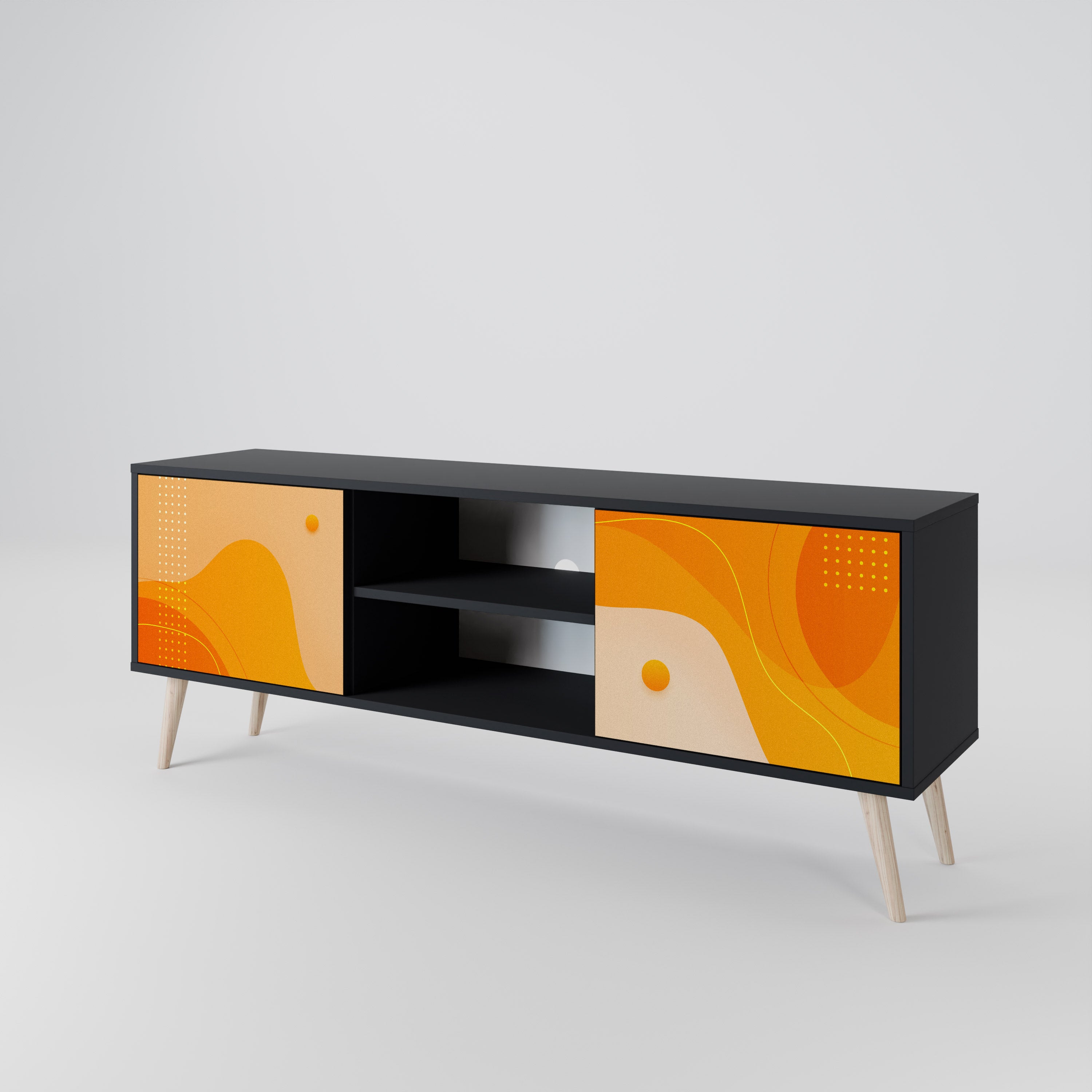 ORANGE ARRANGEMENT 2-Door TV Cabinet
