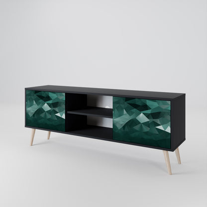 POLYGONAL FLOATING Dvoudveřový TV stolek