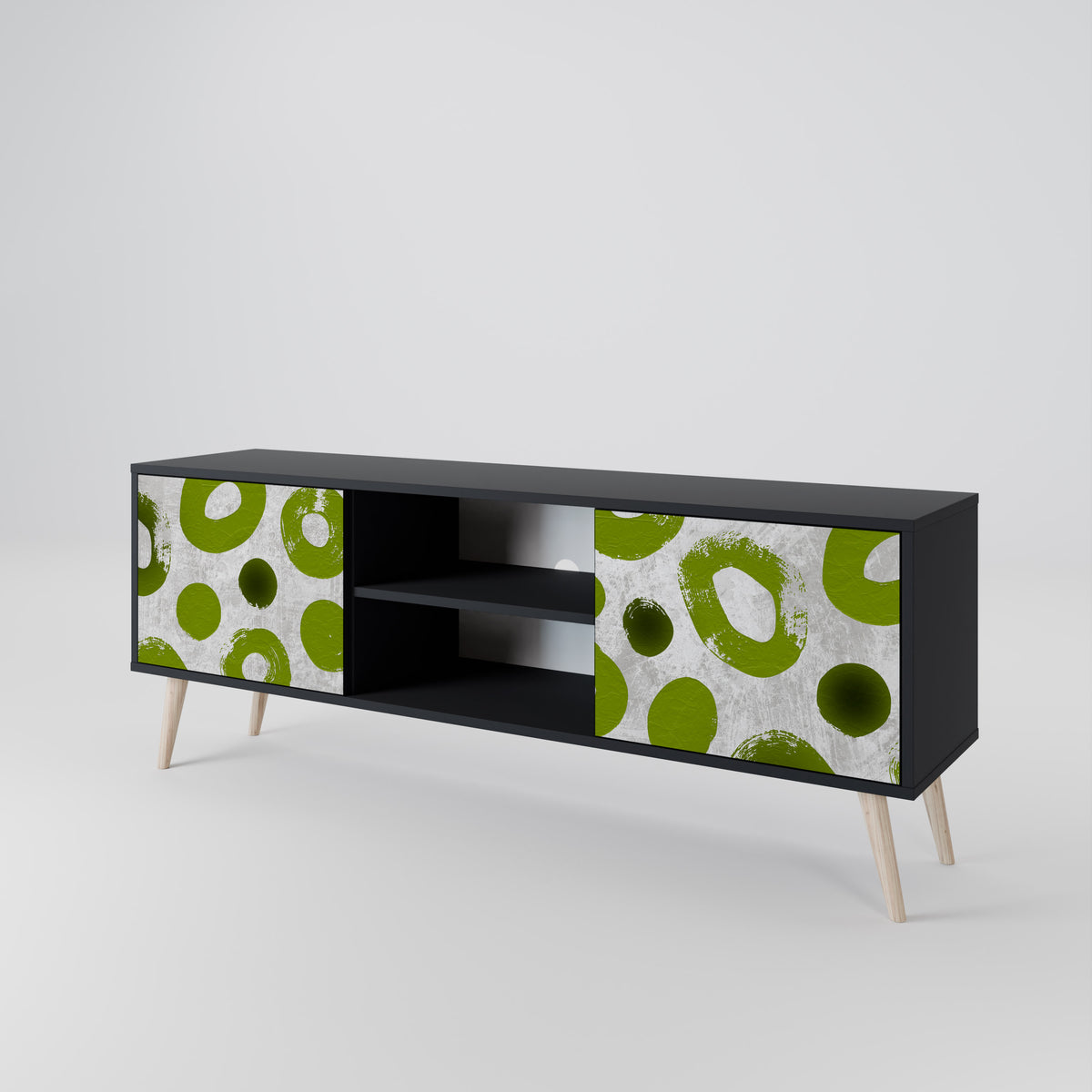 GREEN RHAPSODY Dvoudveřový TV stolek