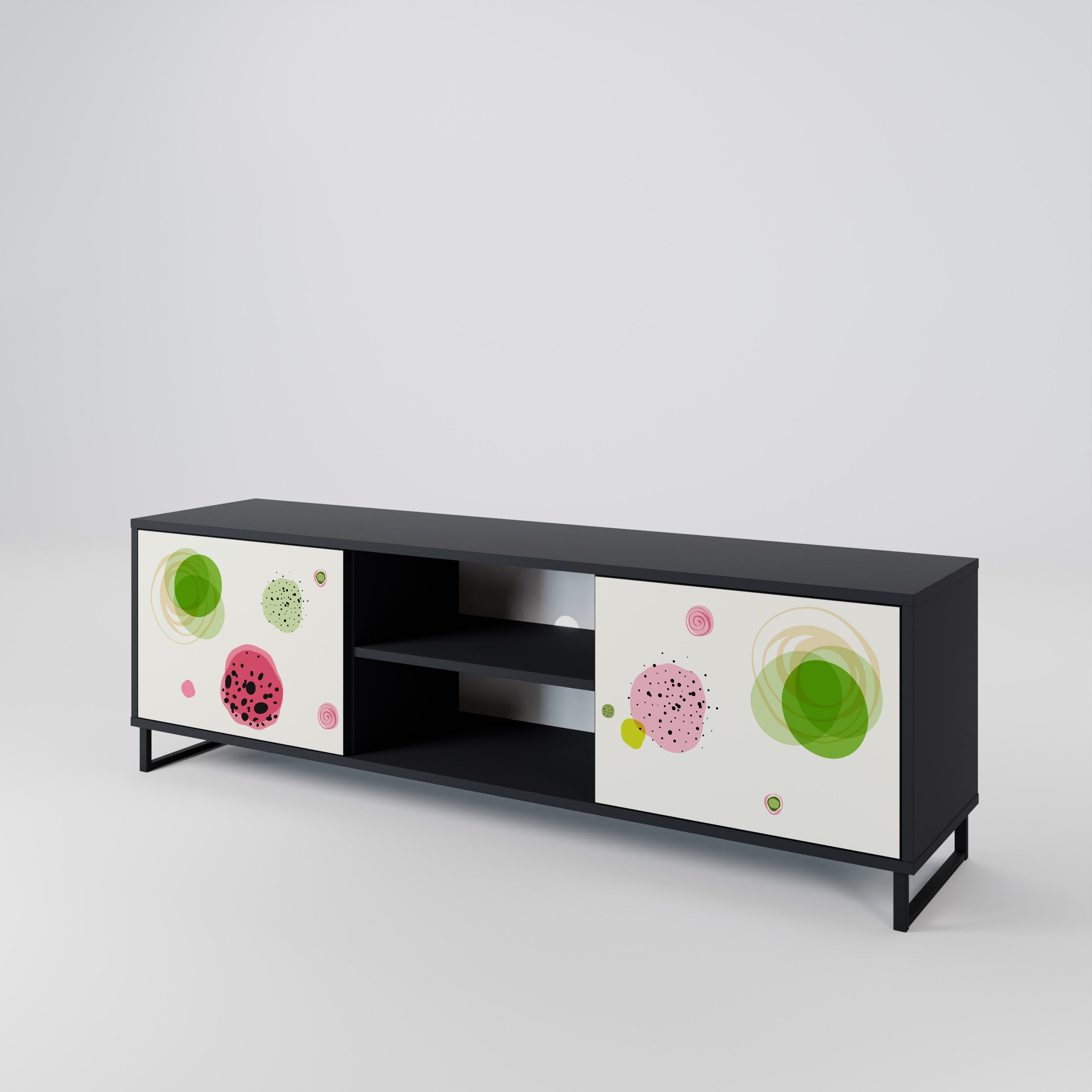 COLORFUL COSMOS 2-Door TV Cabinet