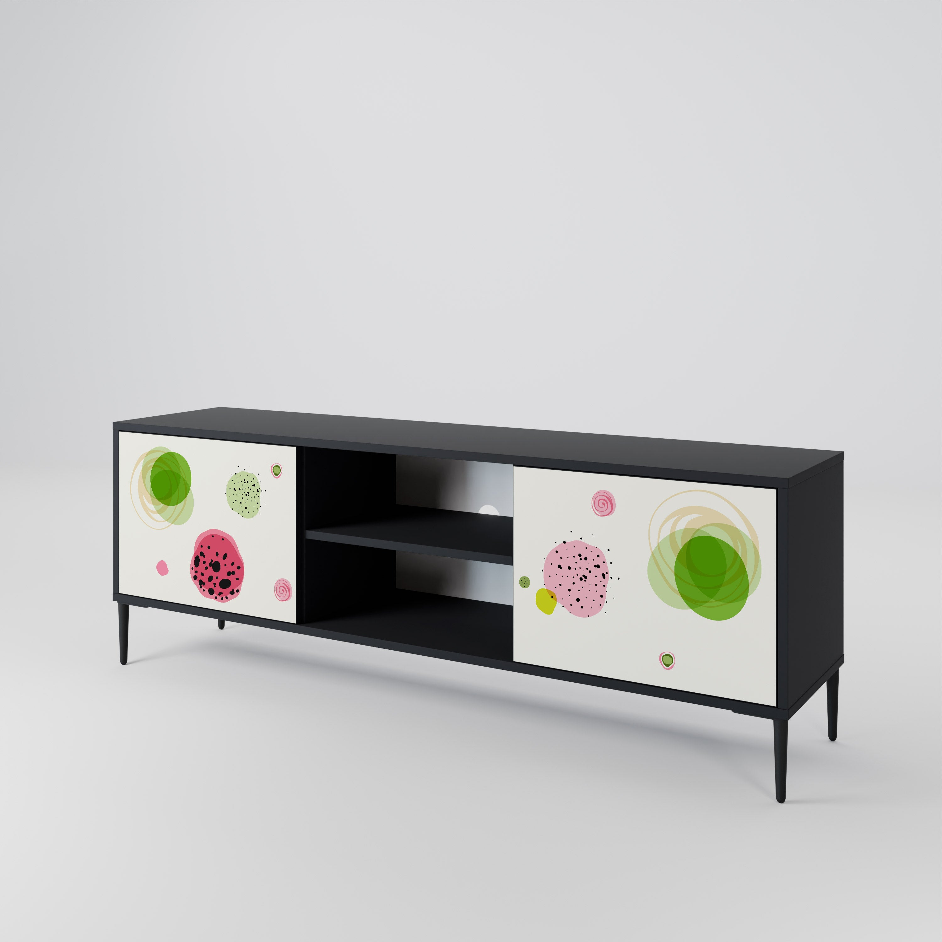 COLORFUL COSMOS 2-Door TV Cabinet