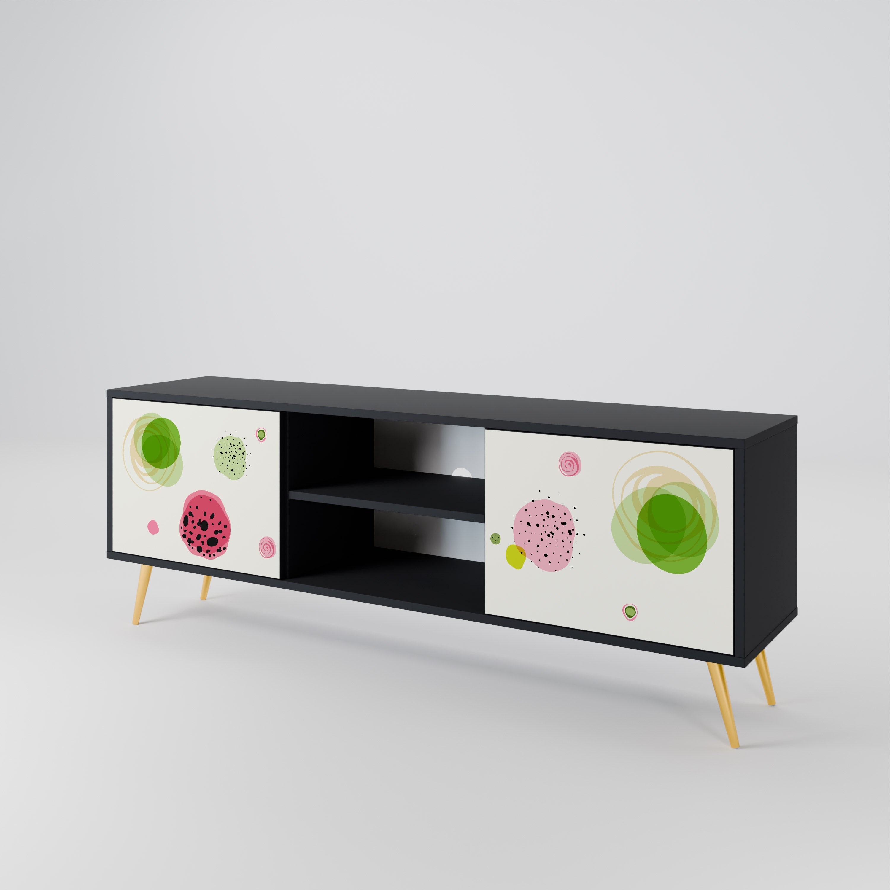 COLORFUL COSMOS 2-Door TV Cabinet