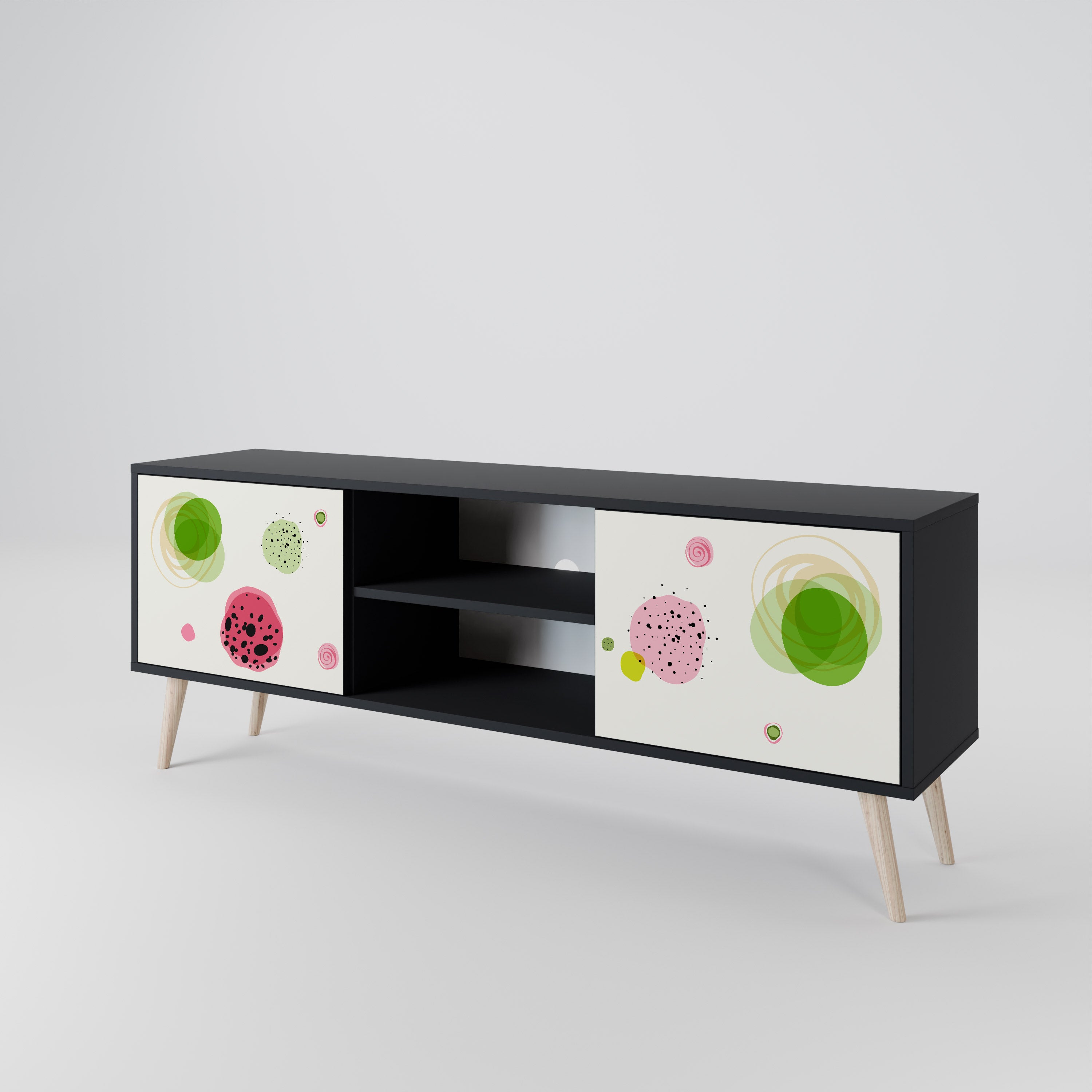 COLORFUL COSMOS 2-Door TV Cabinet