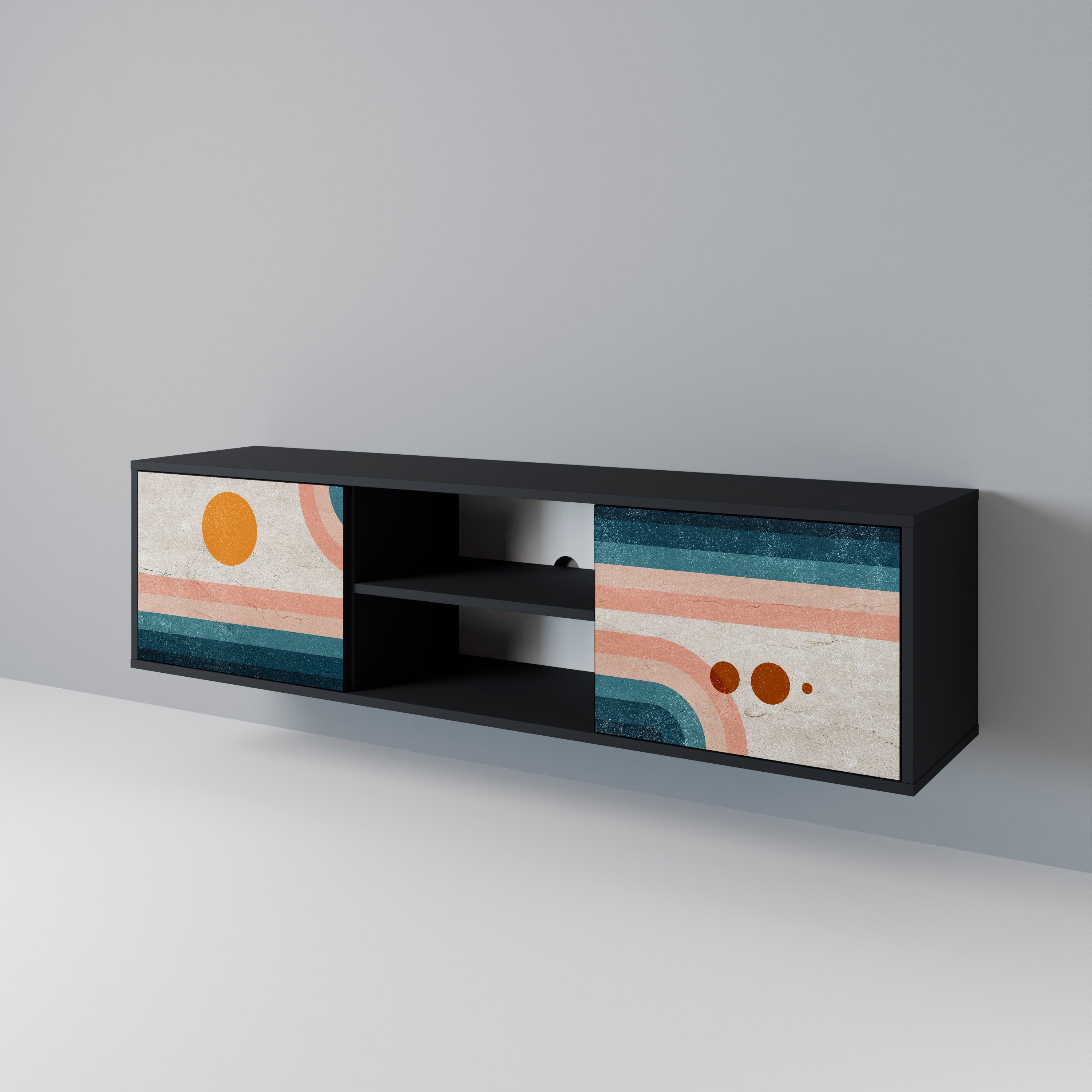 TWO HALVES 2-Door TV Cabinet