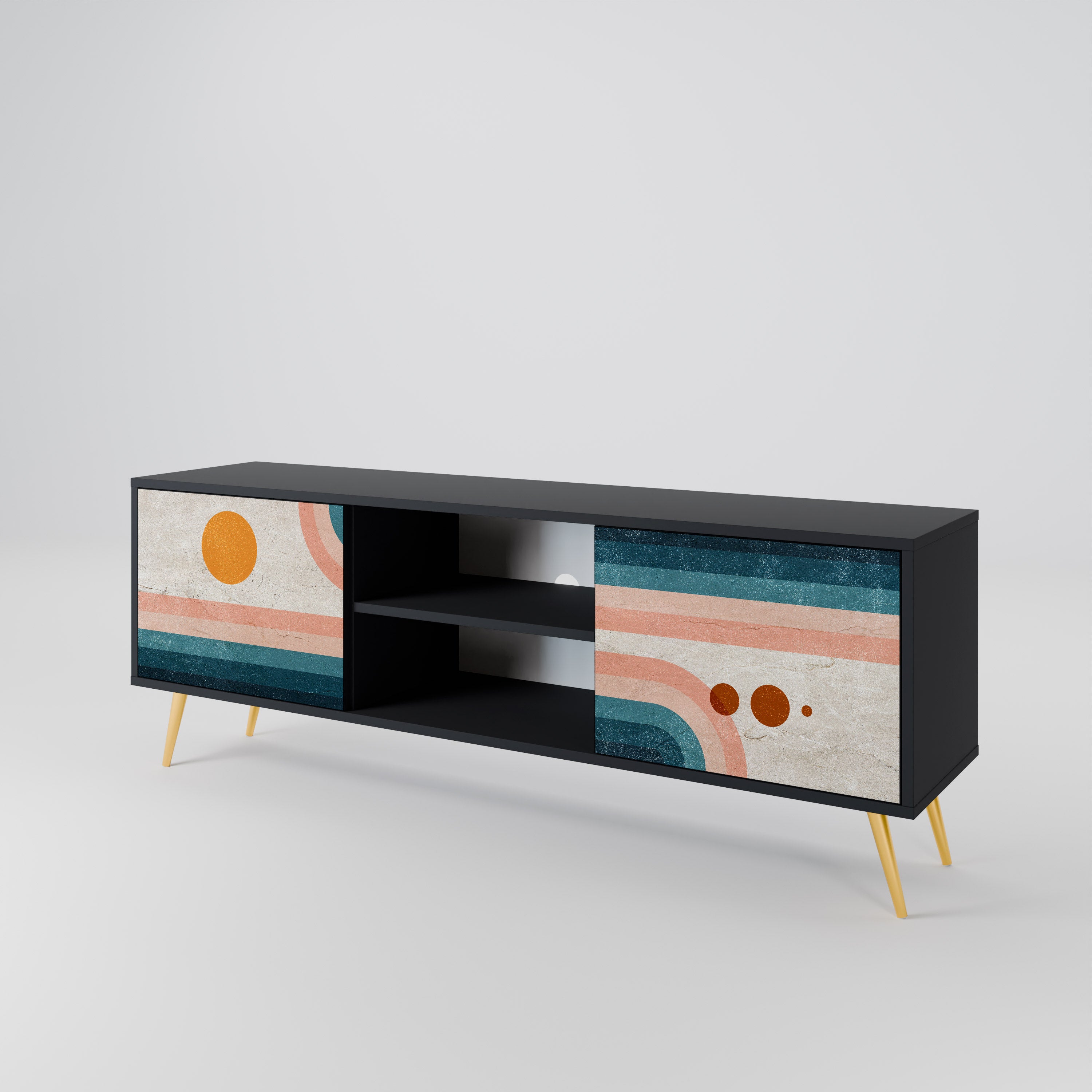 TWO HALVES 2-Door TV Cabinet