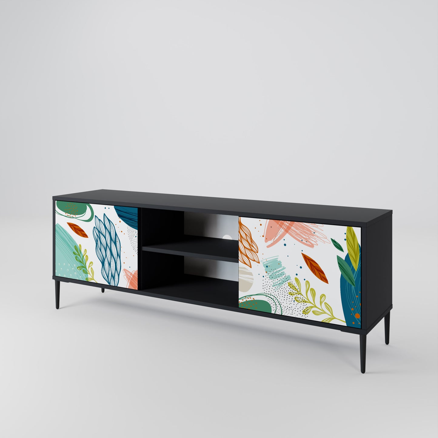 BOTANICAL HURRICANE Dvoudveřový TV stolek