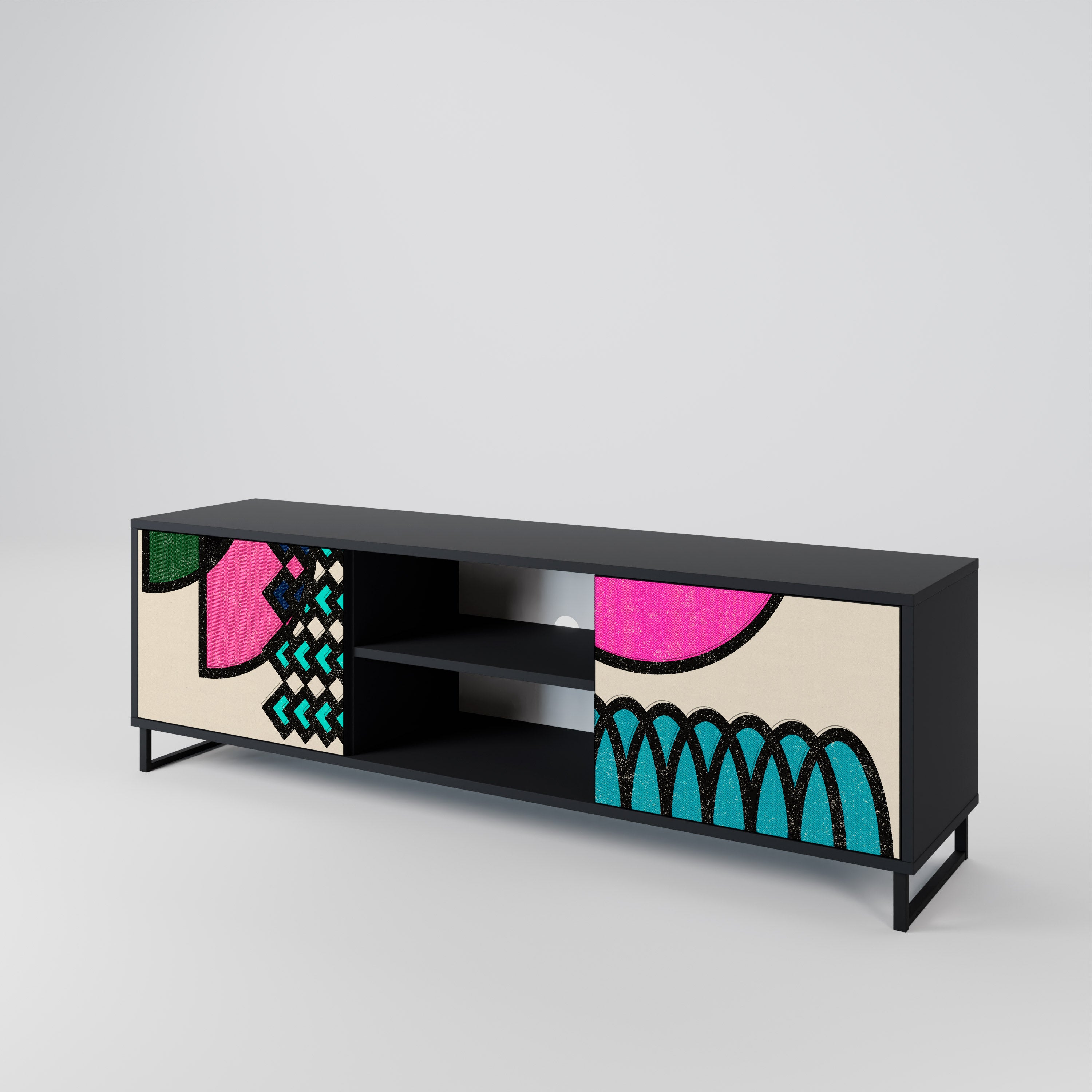 GEOMETRIC RHAPSODY 2-Door TV Cabinet