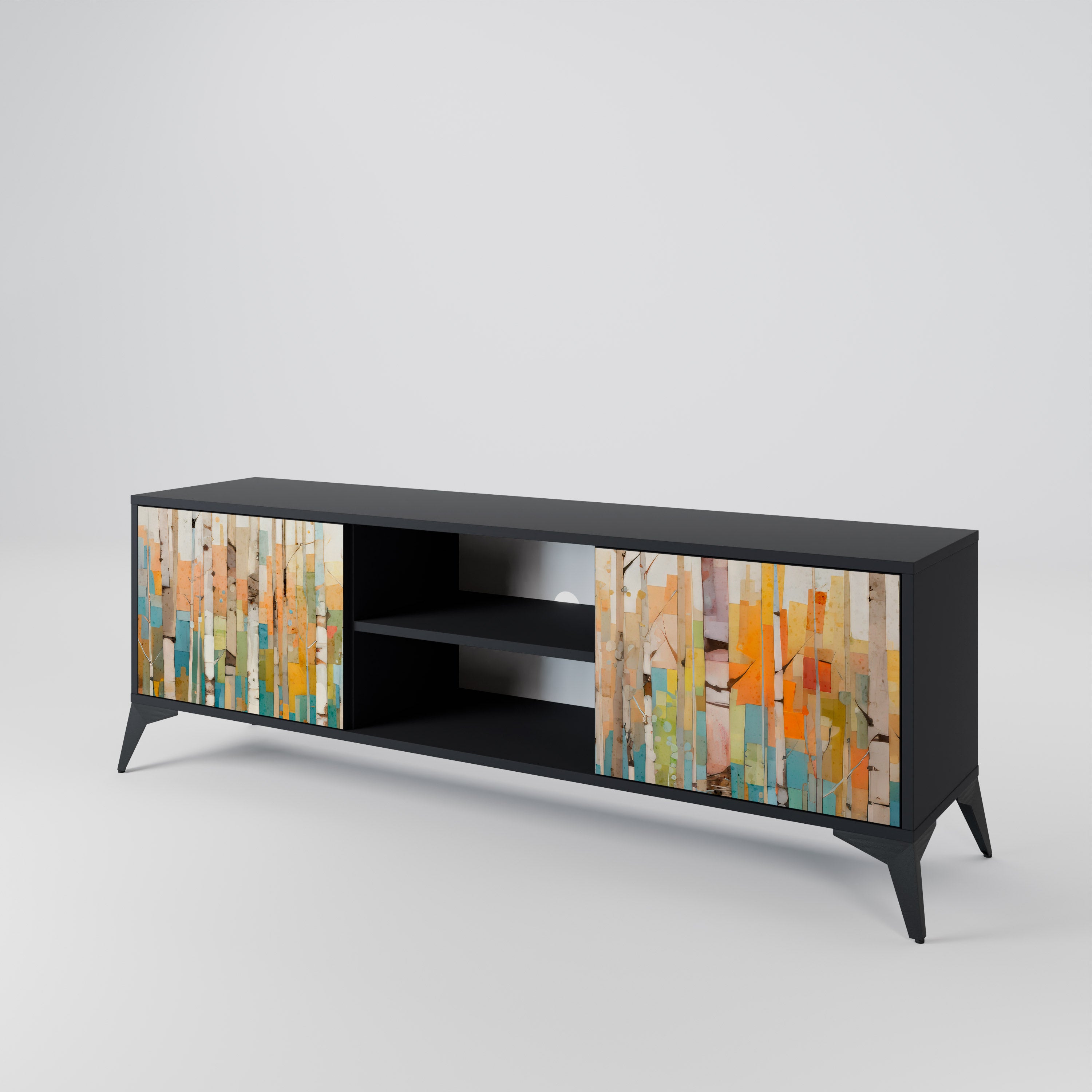 BIRCH KALEIDOSCOPE 2-Door TV Cabinet