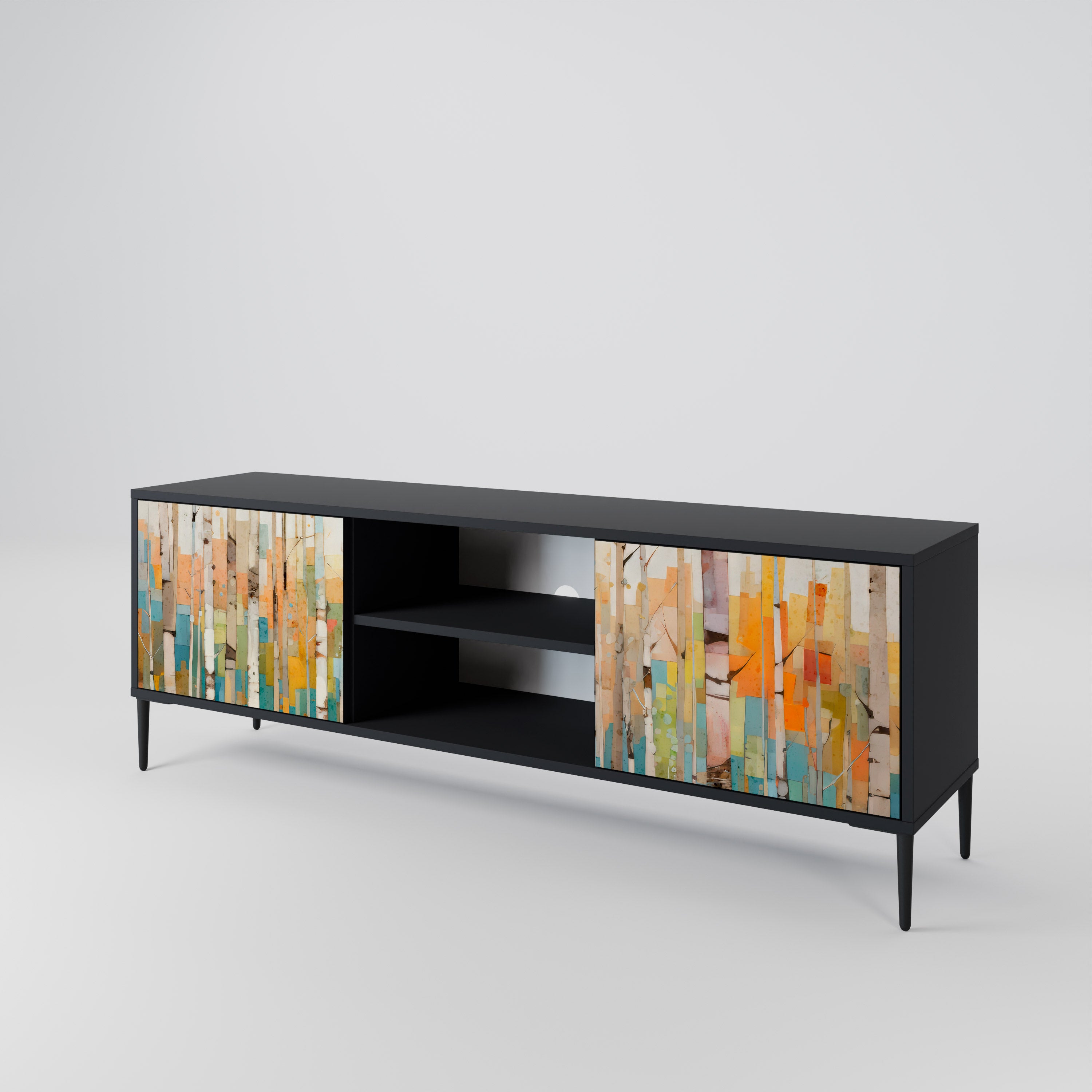 BIRCH KALEIDOSCOPE 2-Door TV Cabinet