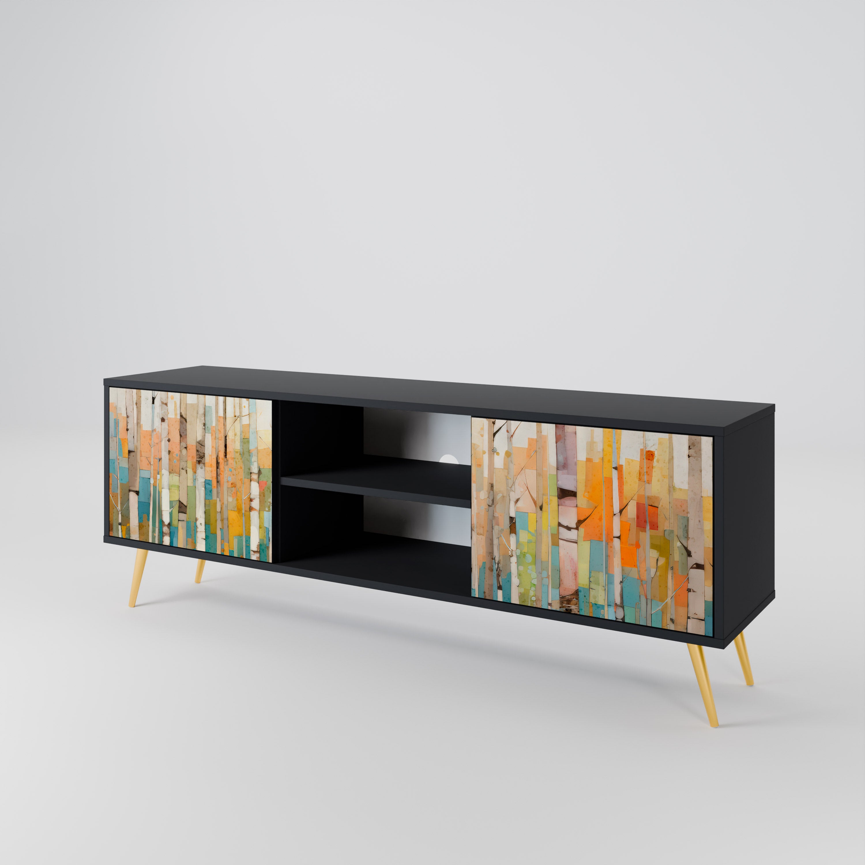 BIRCH KALEIDOSCOPE 2-Door TV Cabinet