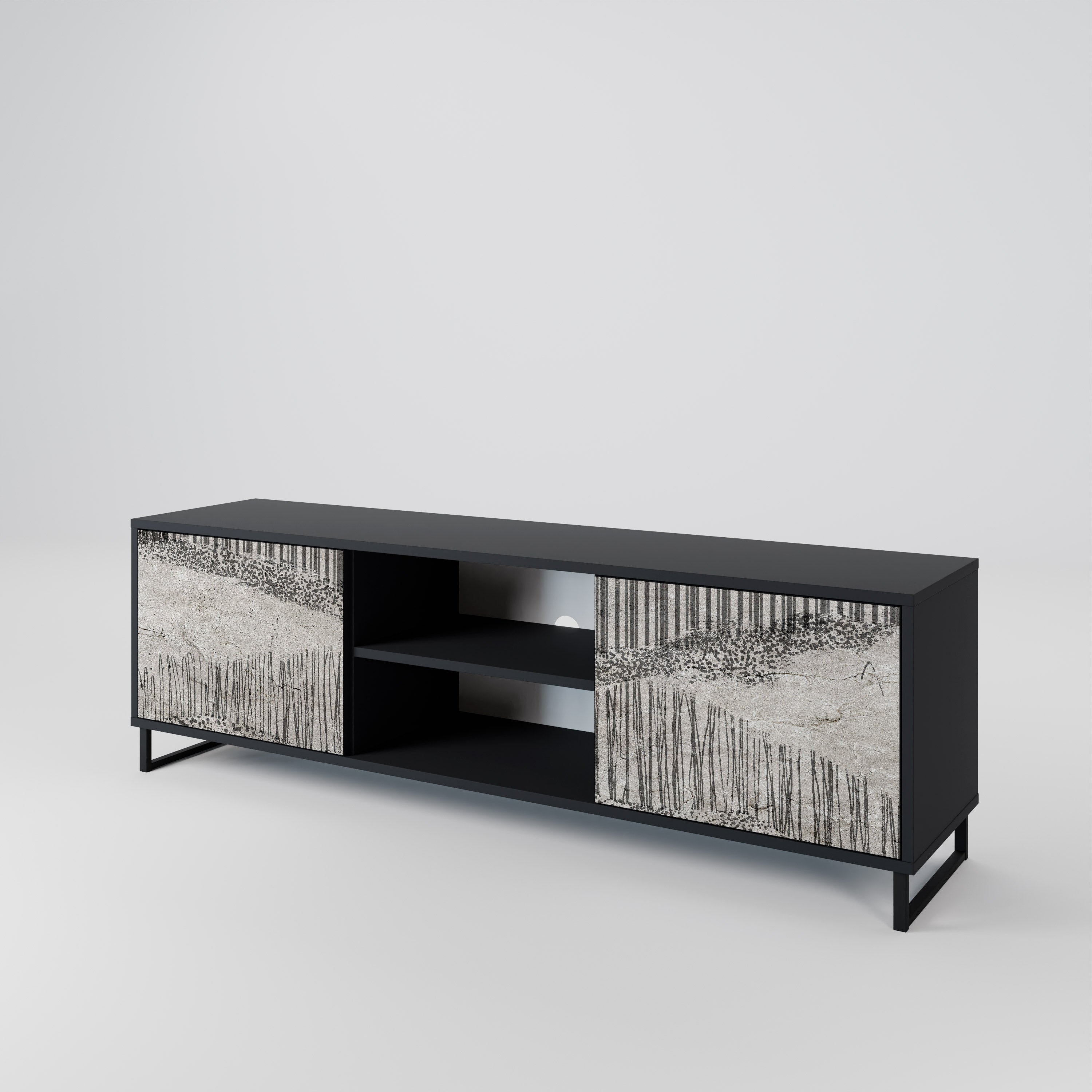 GRAIN LINES 2-Door TV Cabinet