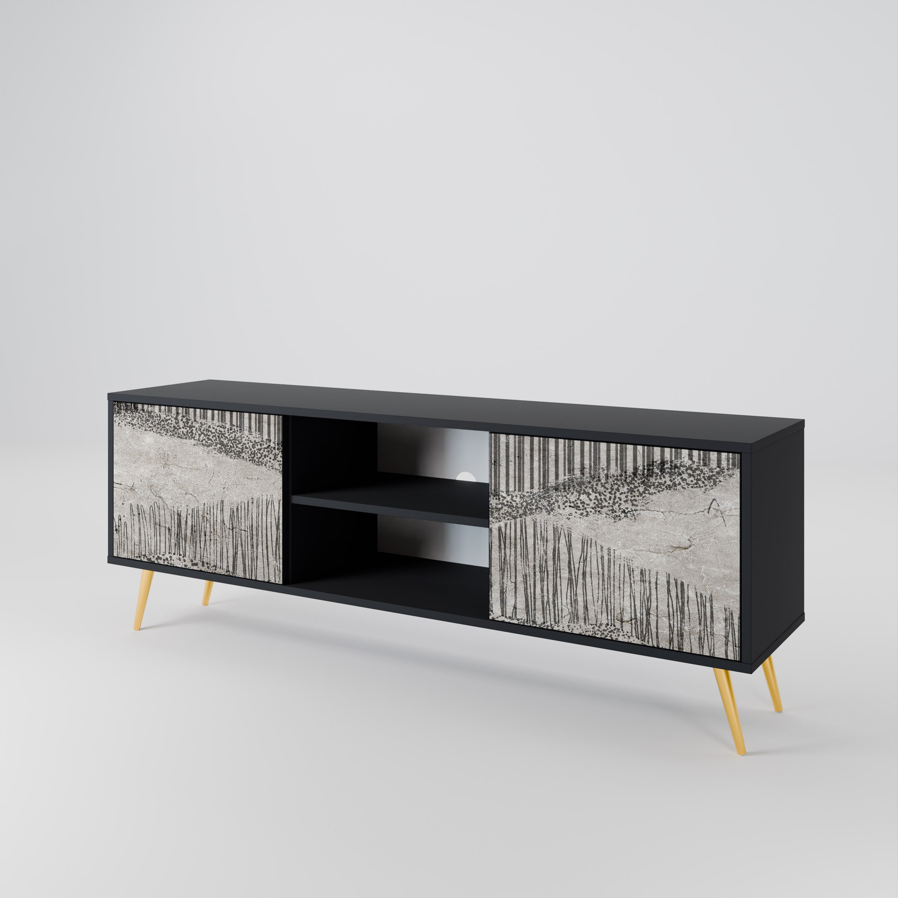 GRAIN LINES 2-Door TV Cabinet