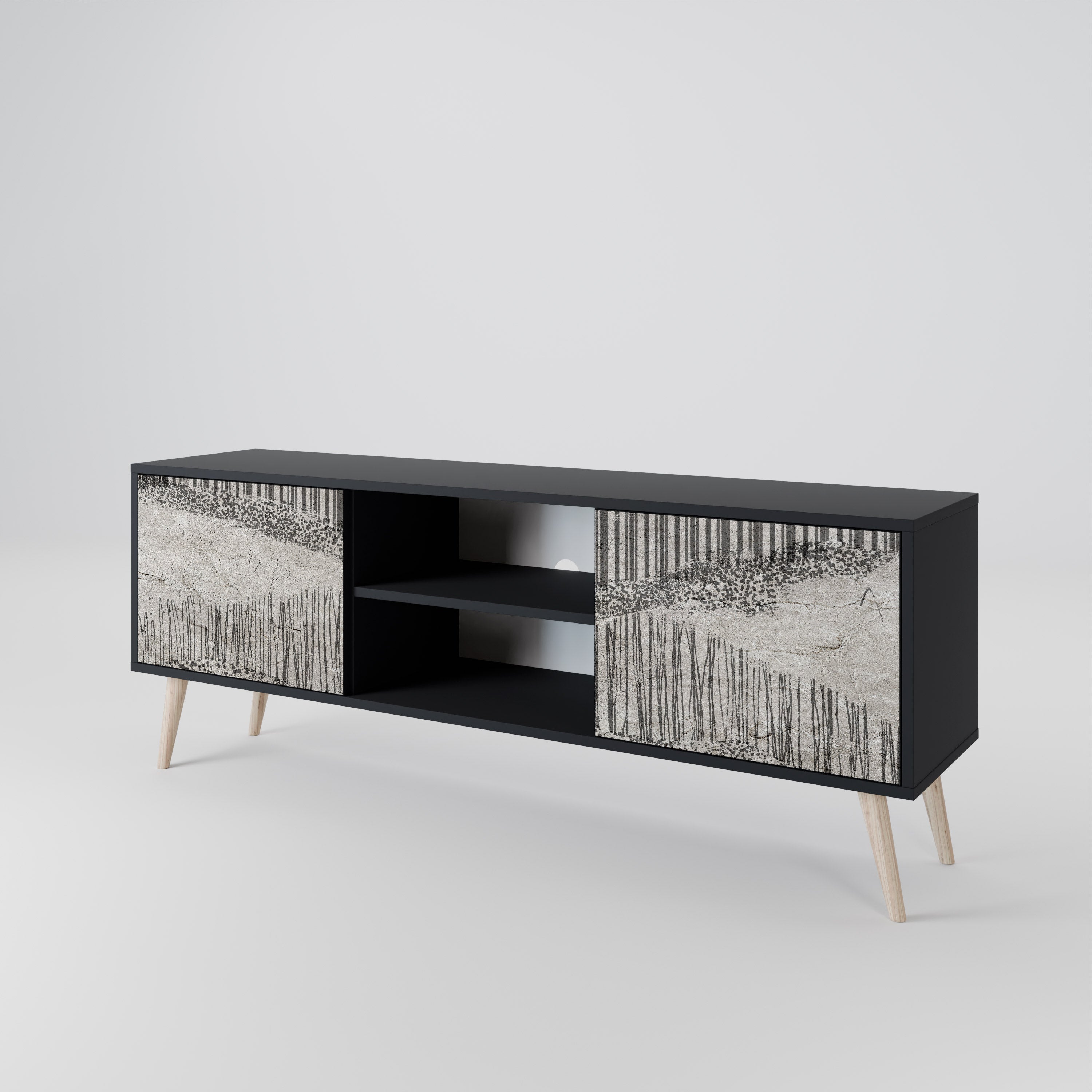 GRAIN LINES 2-Door TV Cabinet