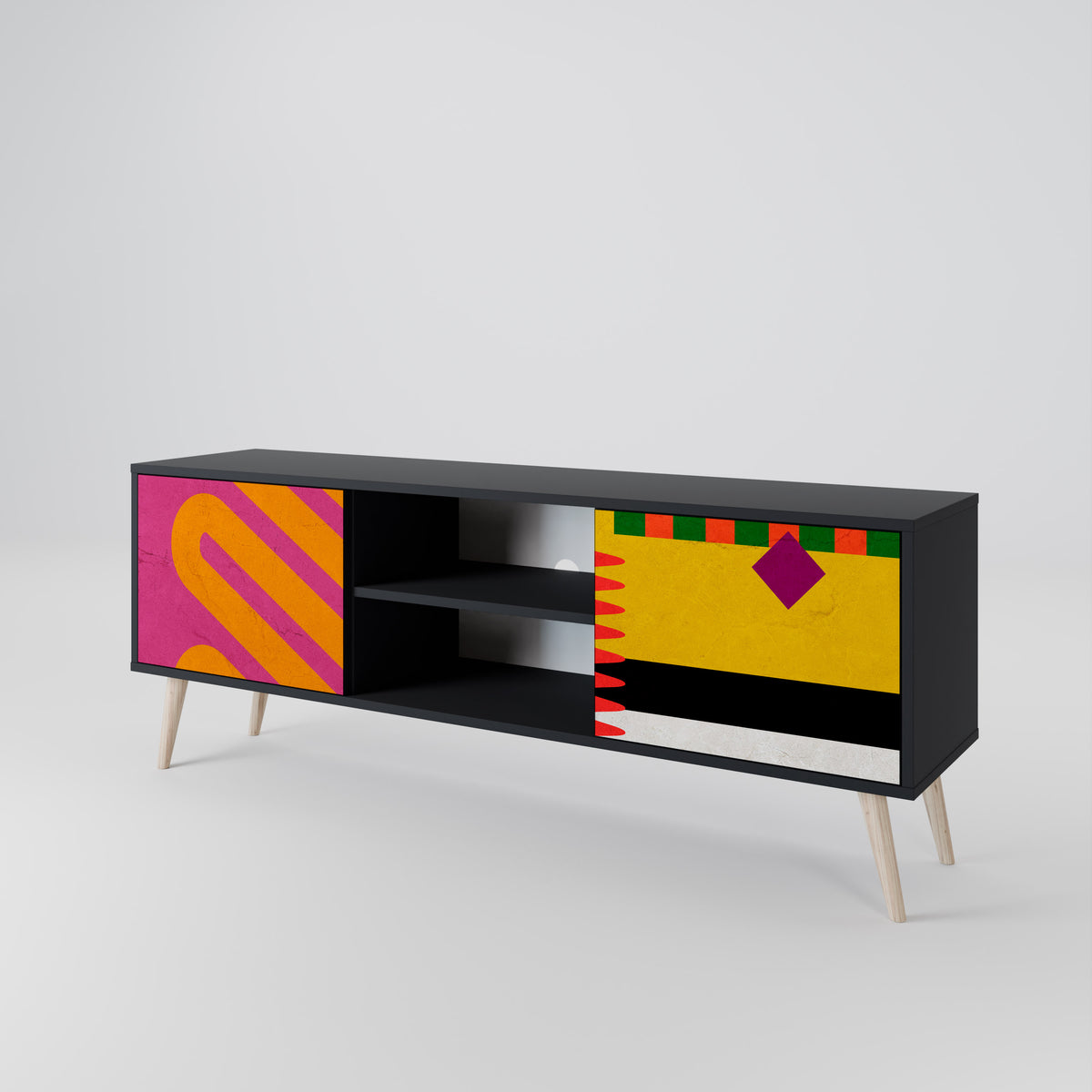 VIVID ART Dvoudveřový TV stolek