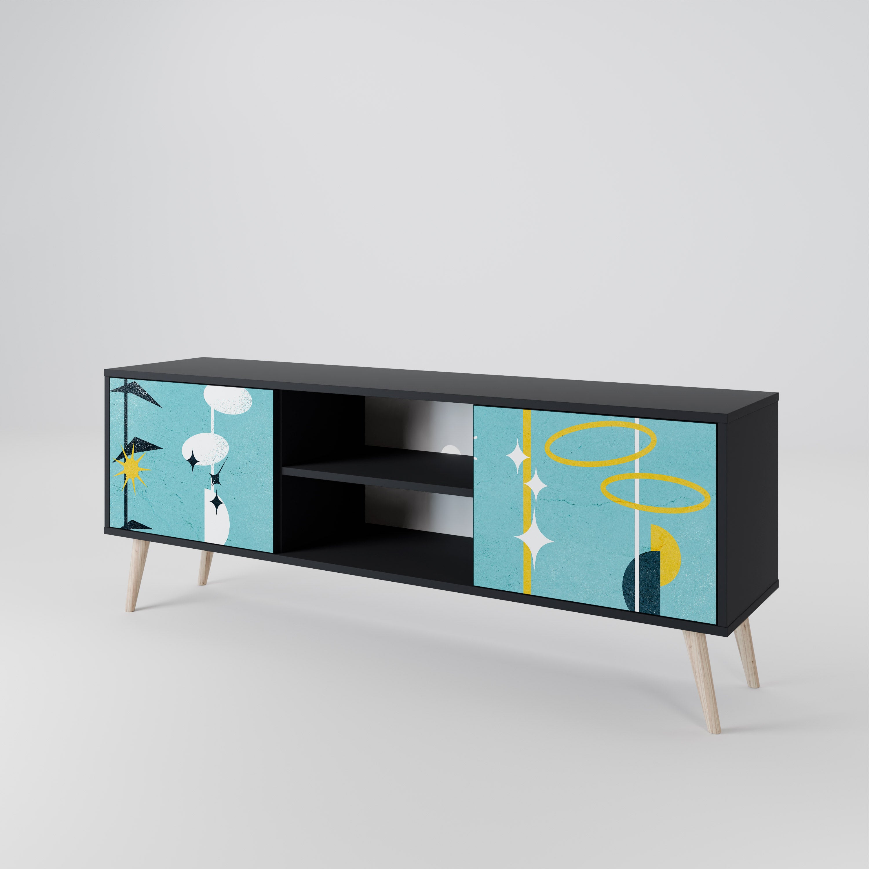 PATHS TO HAPPINESS 2-Door TV Cabinet