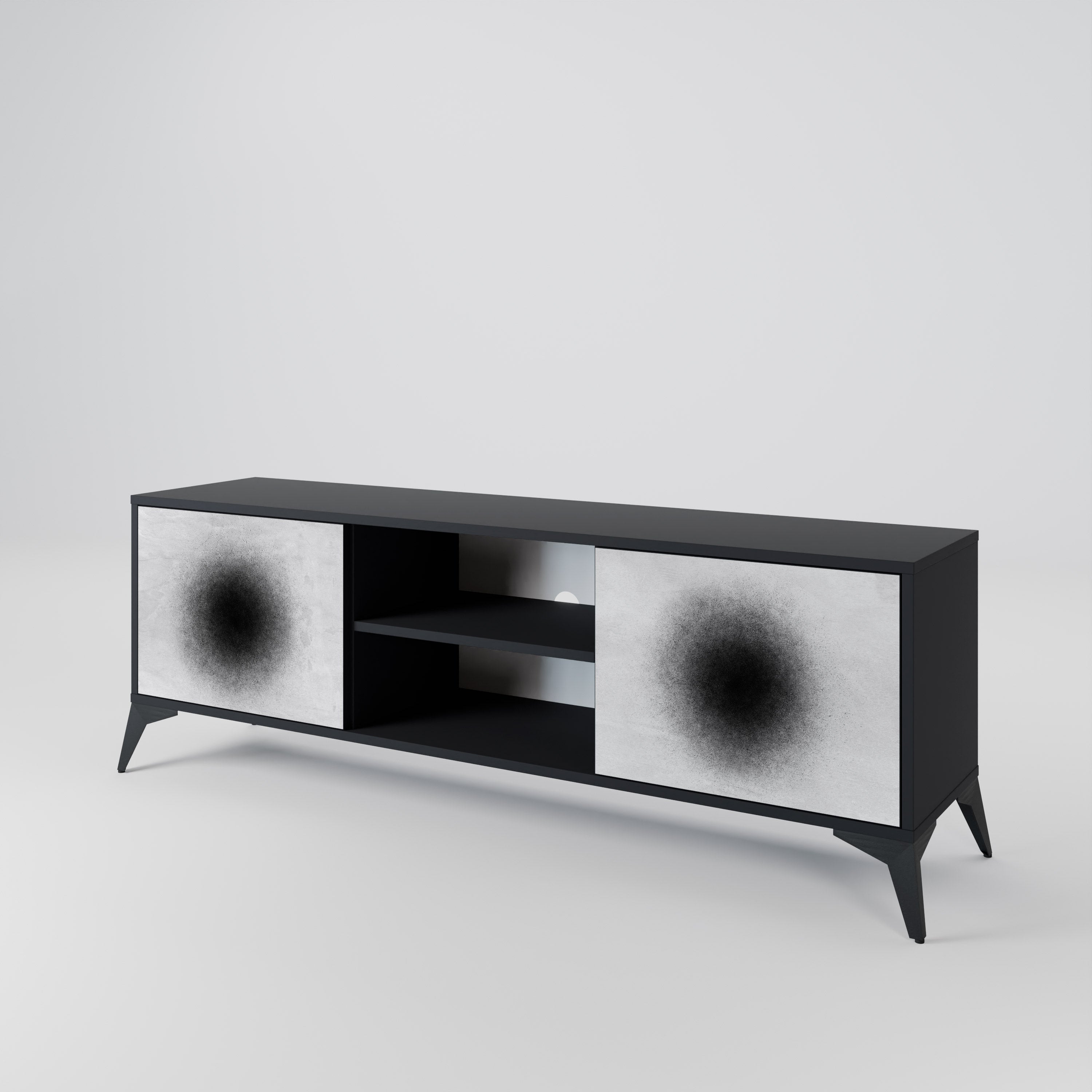 BLACK HOLE 2-Door TV Cabinet
