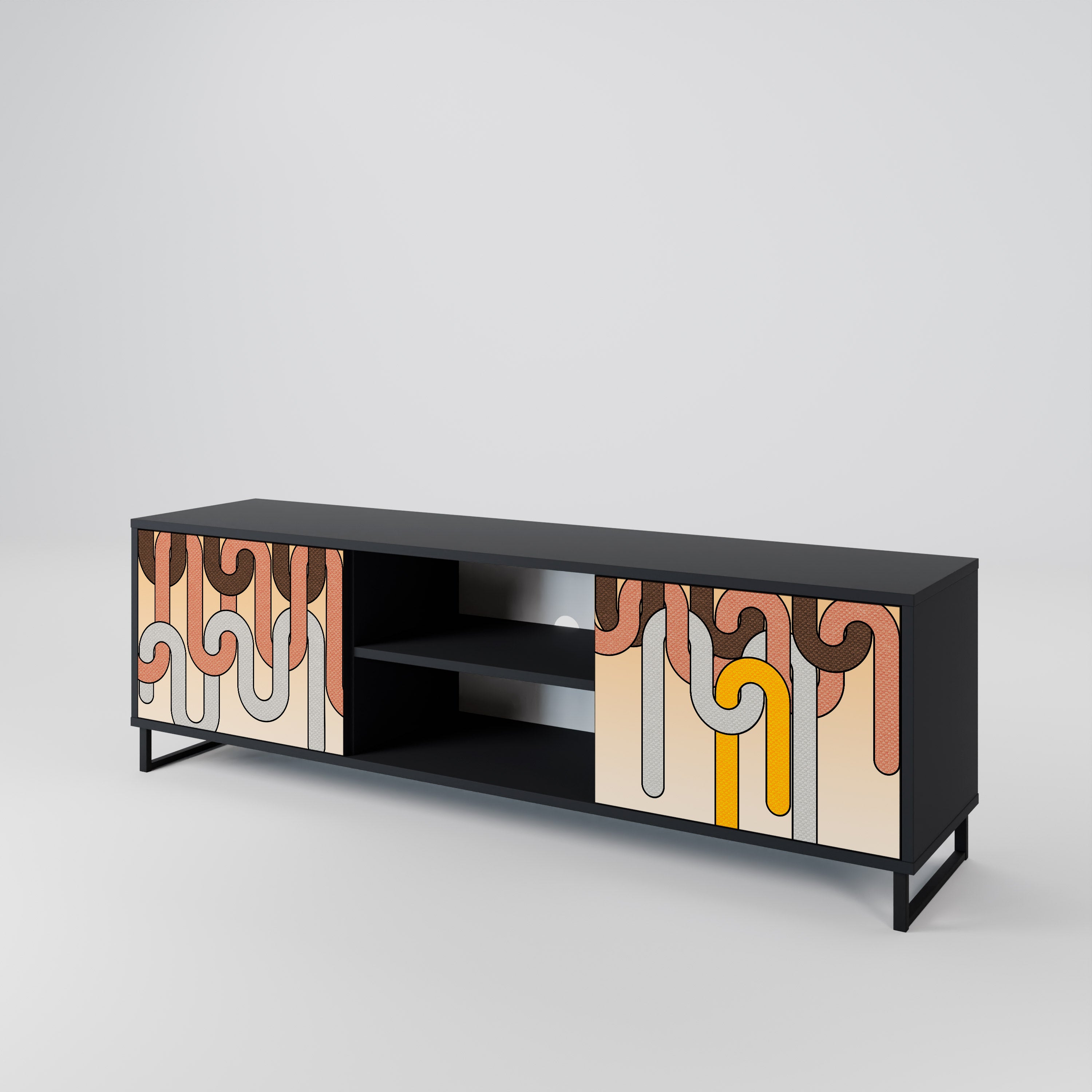 COLORFUL STRINGS 2-Door TV Cabinet