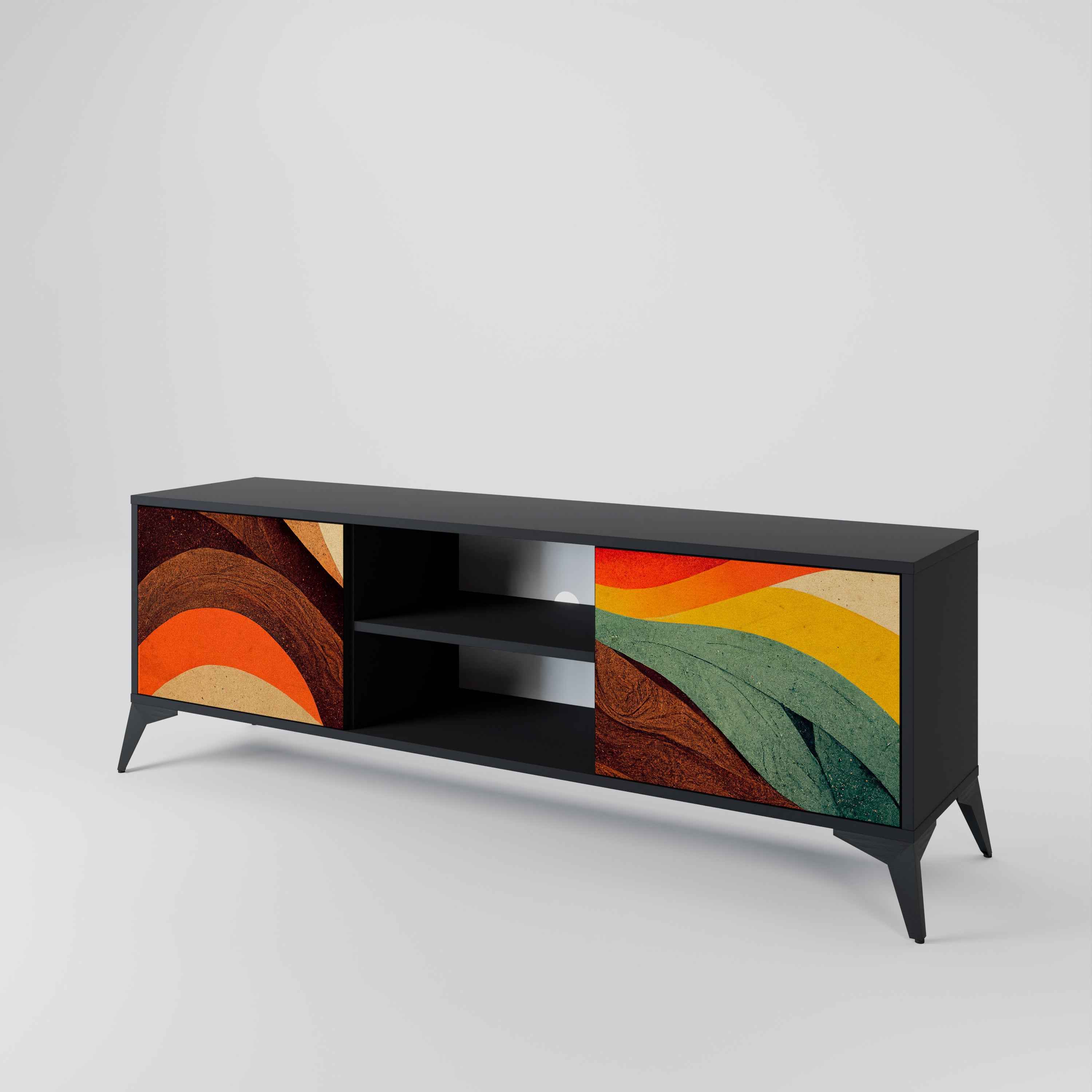 COLORFUL STRANDS 2-Door TV Cabinet
