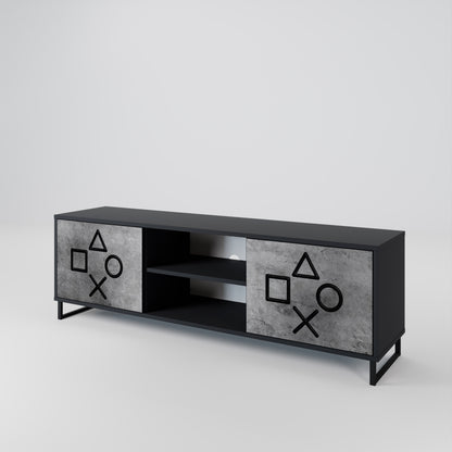 GAMER CHOICE Dvoudveřový TV stolek