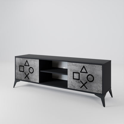 GAMER CHOICE Dvoudveřový TV stolek