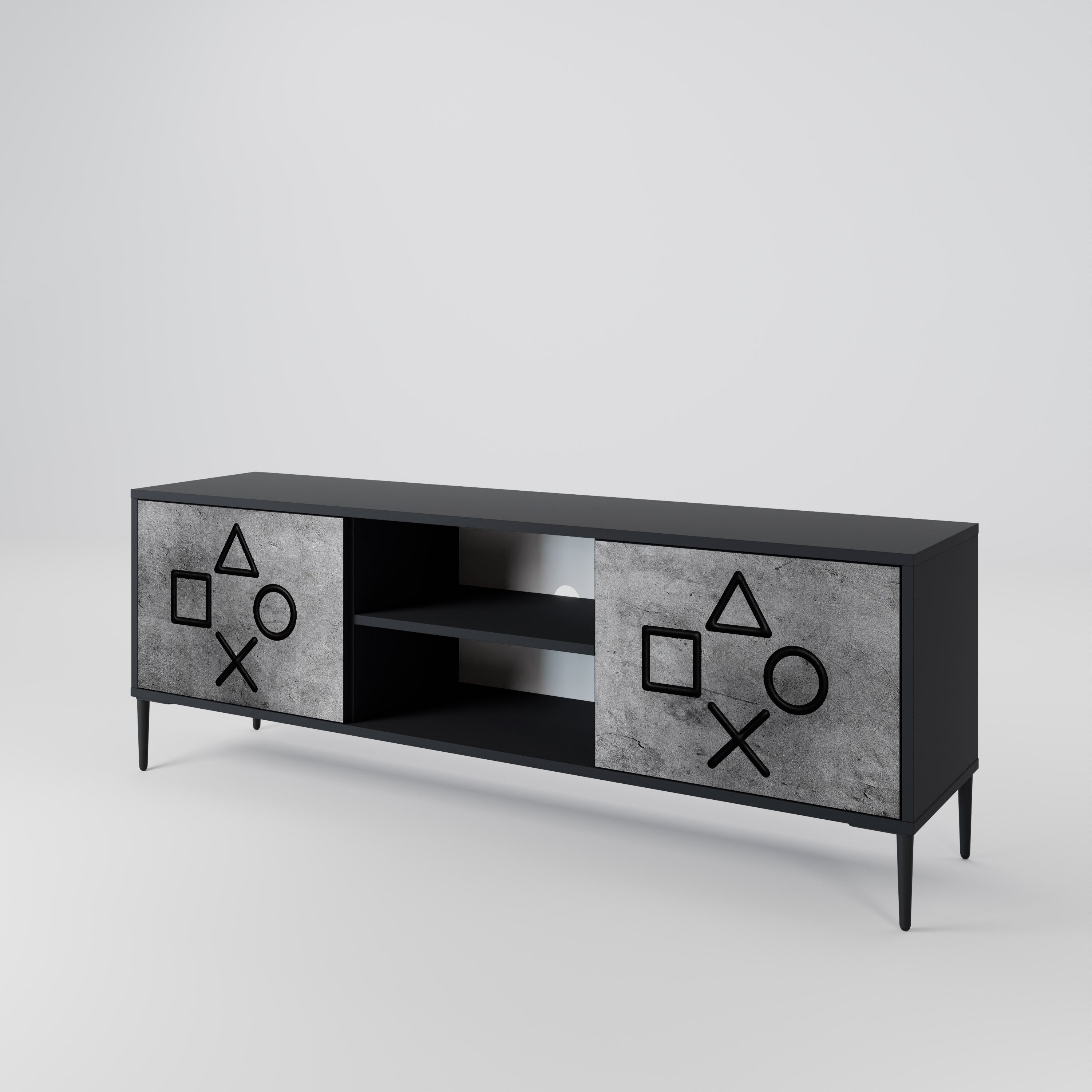 GAMER CHOICE 2-Door TV Cabinet