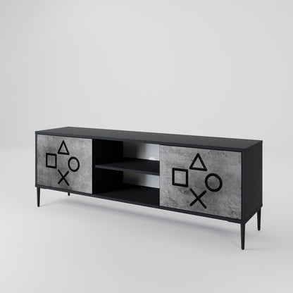 GAMER CHOICE Dvoudveřový TV stolek