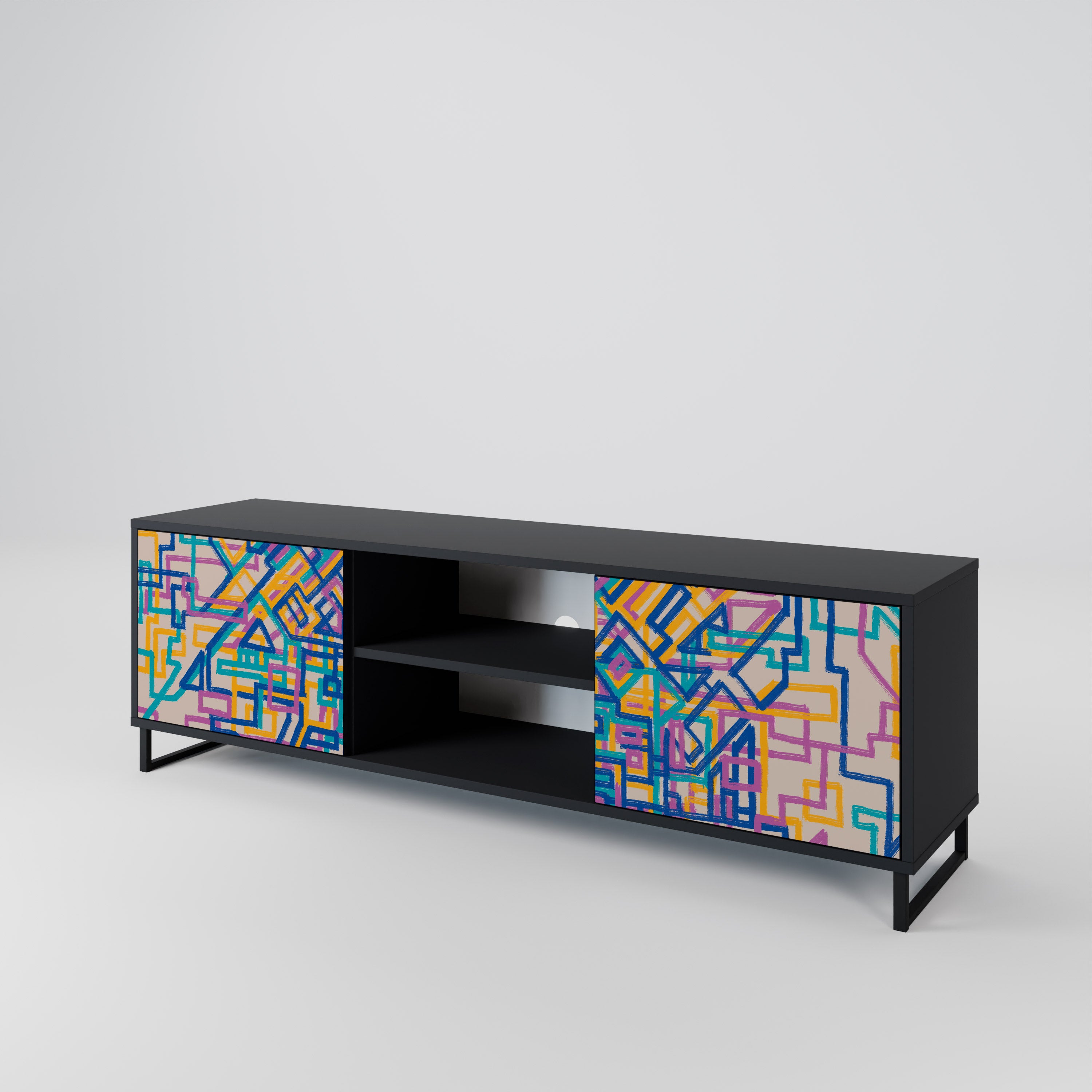 MEMORIES MAP 2-Door TV Cabinet