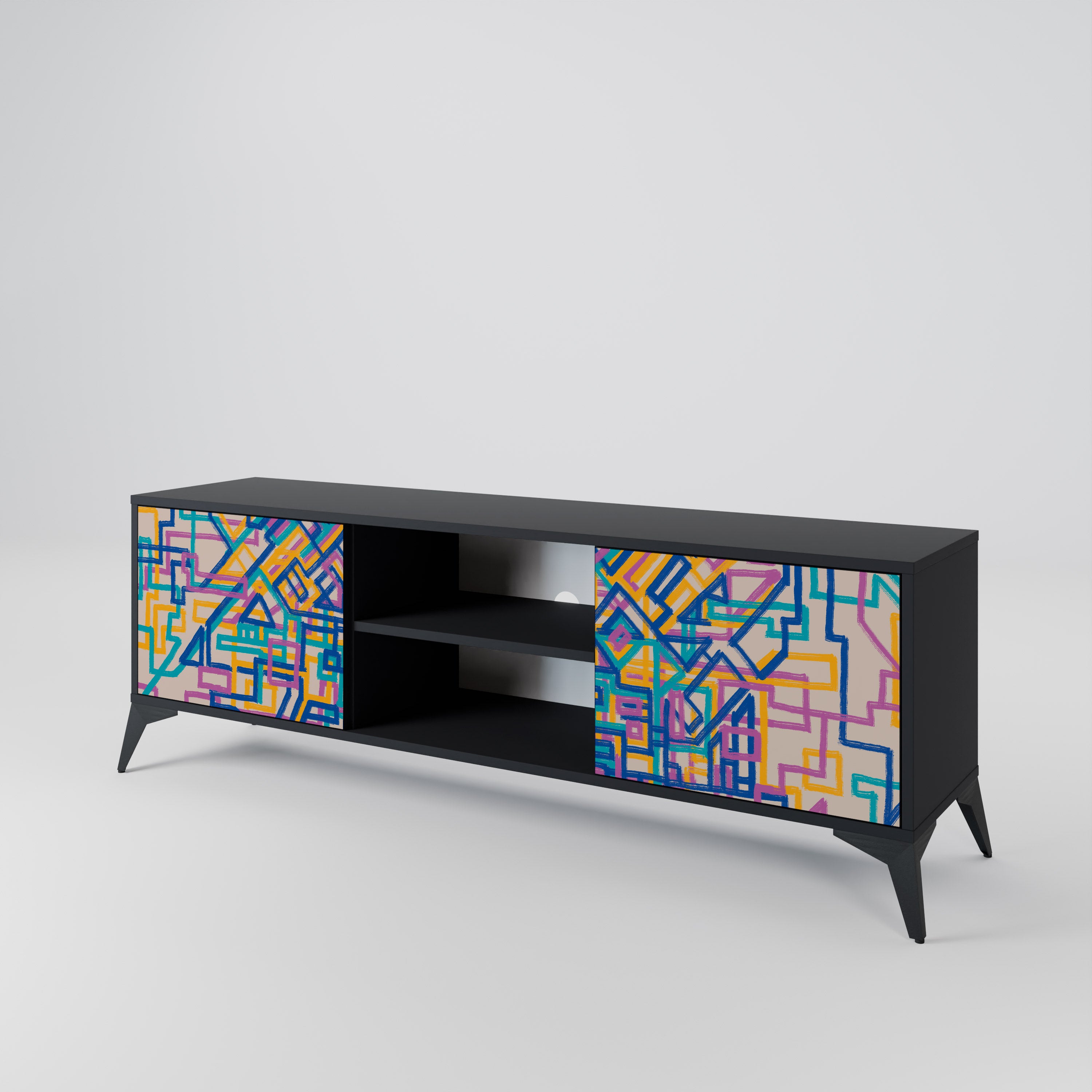 MEMORIES MAP 2-Door TV Cabinet