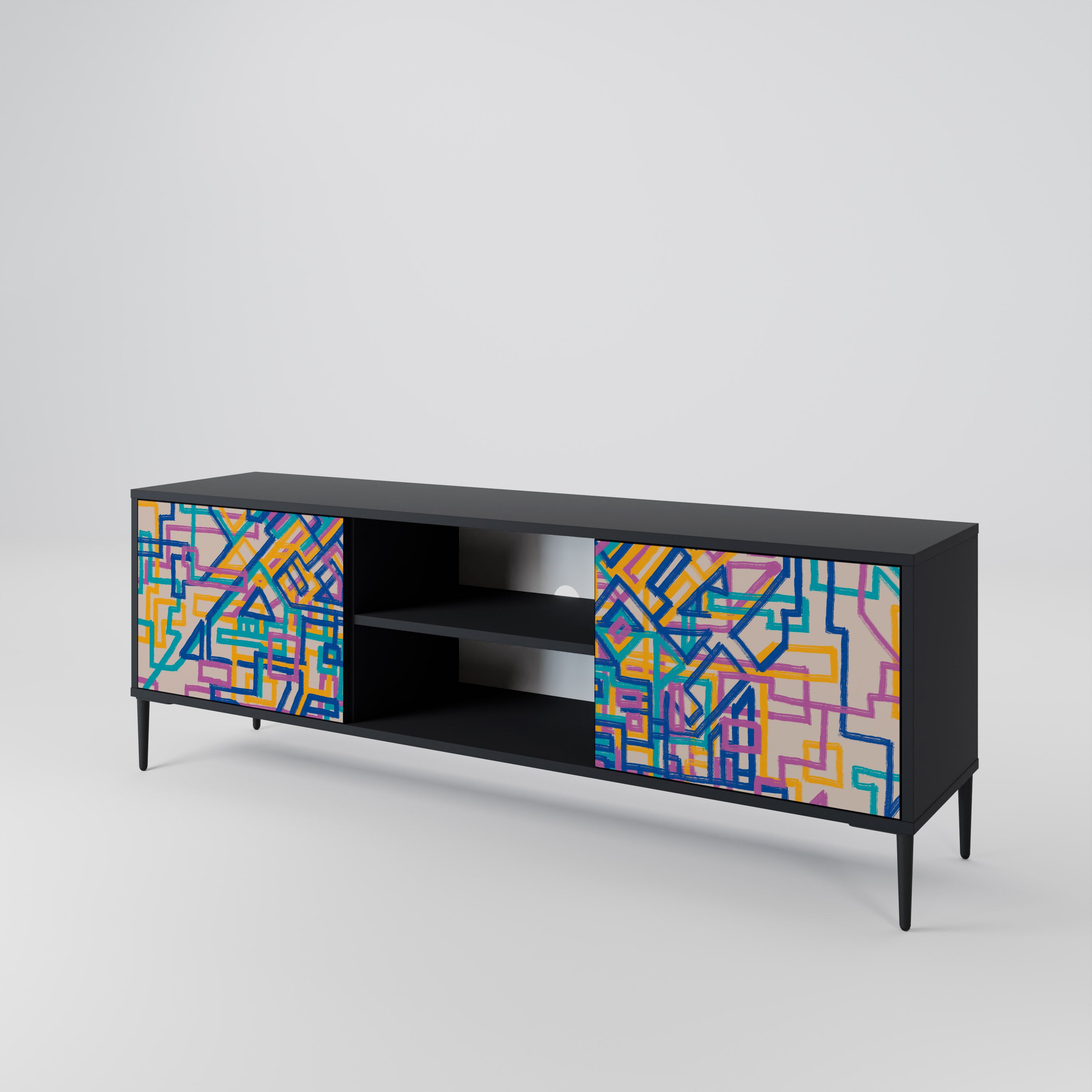 MEMORIES MAP 2-Door TV Cabinet