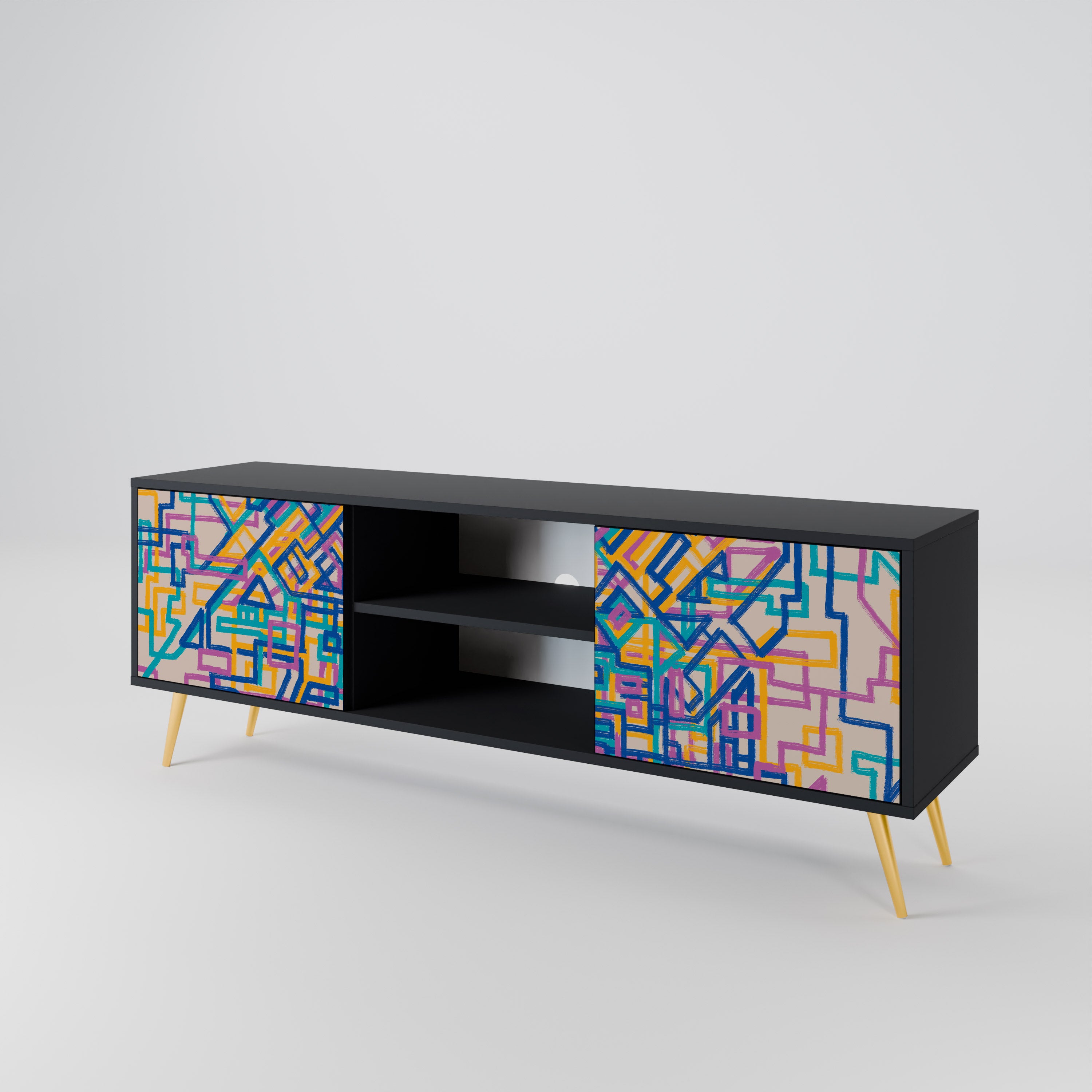 MEMORIES MAP 2-Door TV Cabinet
