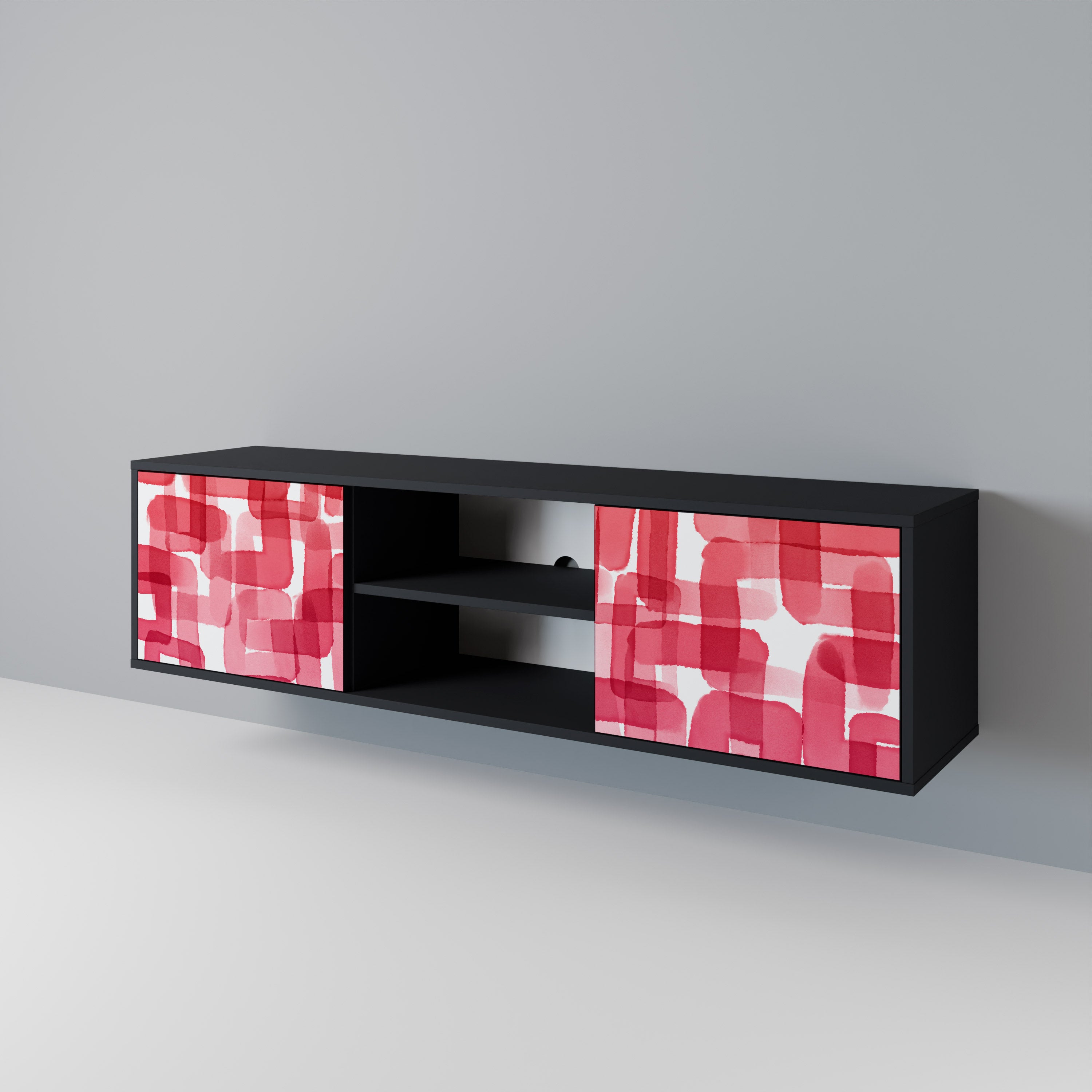 KALEIDOSCOPIC CUBISM 2-Door TV Cabinet