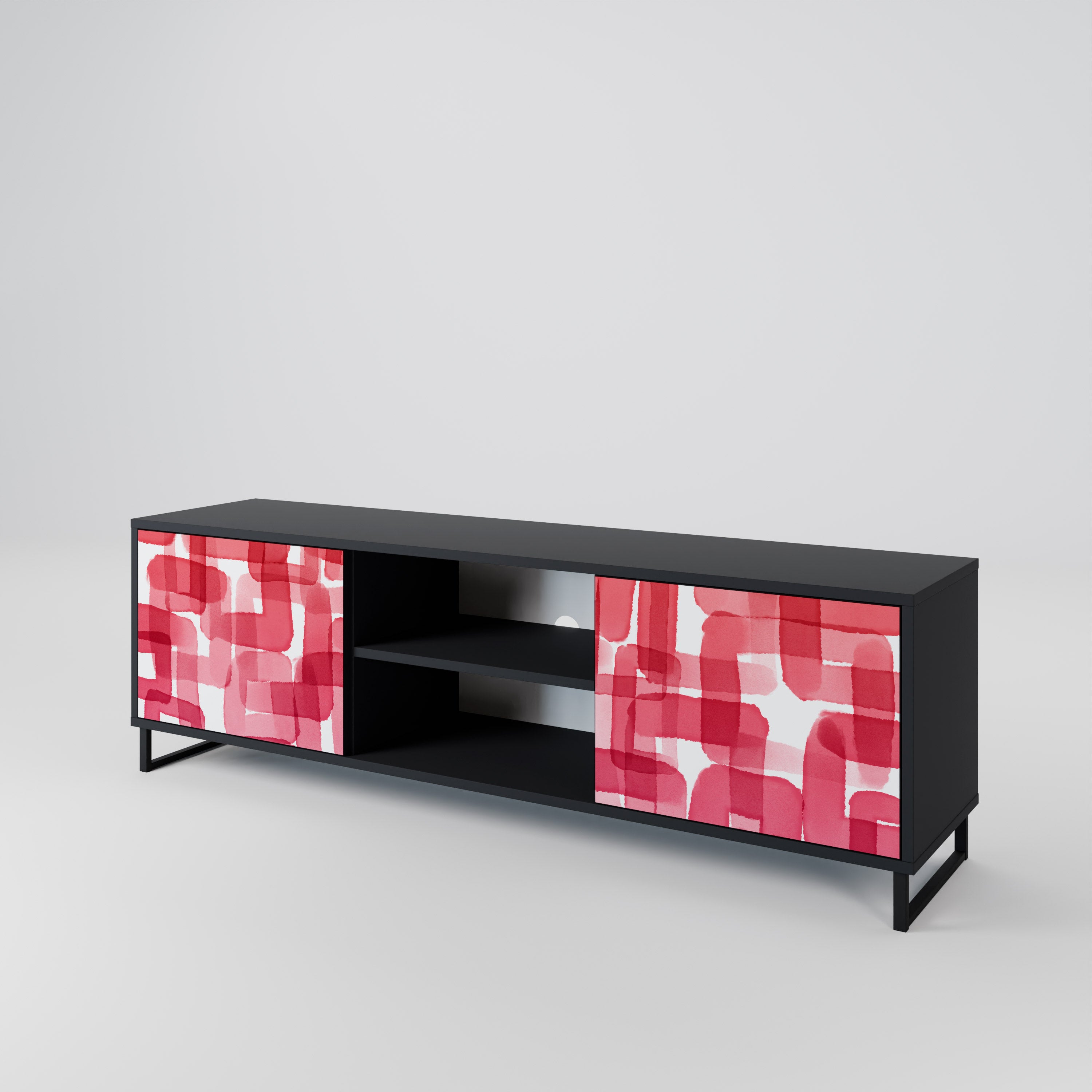 KALEIDOSCOPIC CUBISM 2-Door TV Cabinet